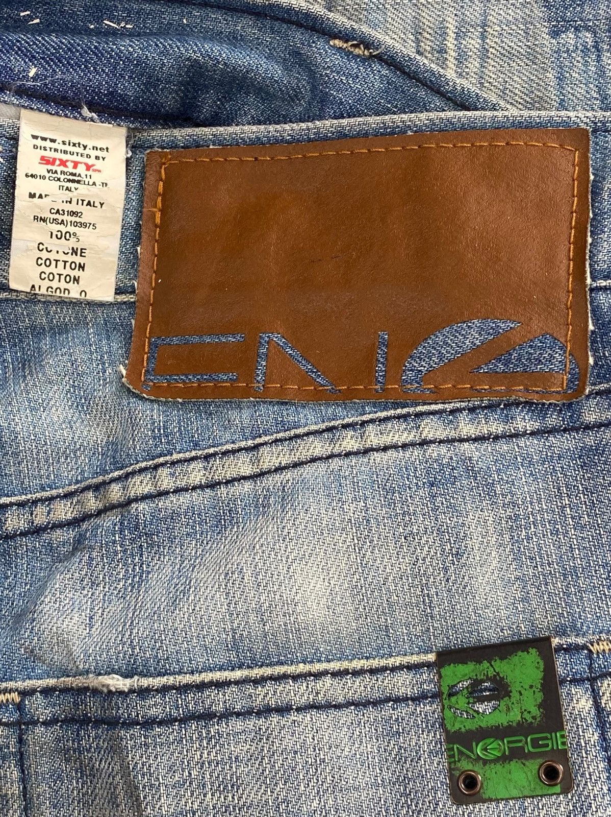 Energie Energie Light Wash Whiskered Style Rilexed Fit Leg Jeans Size US 30 / EU 46 - 11 Thumbnail