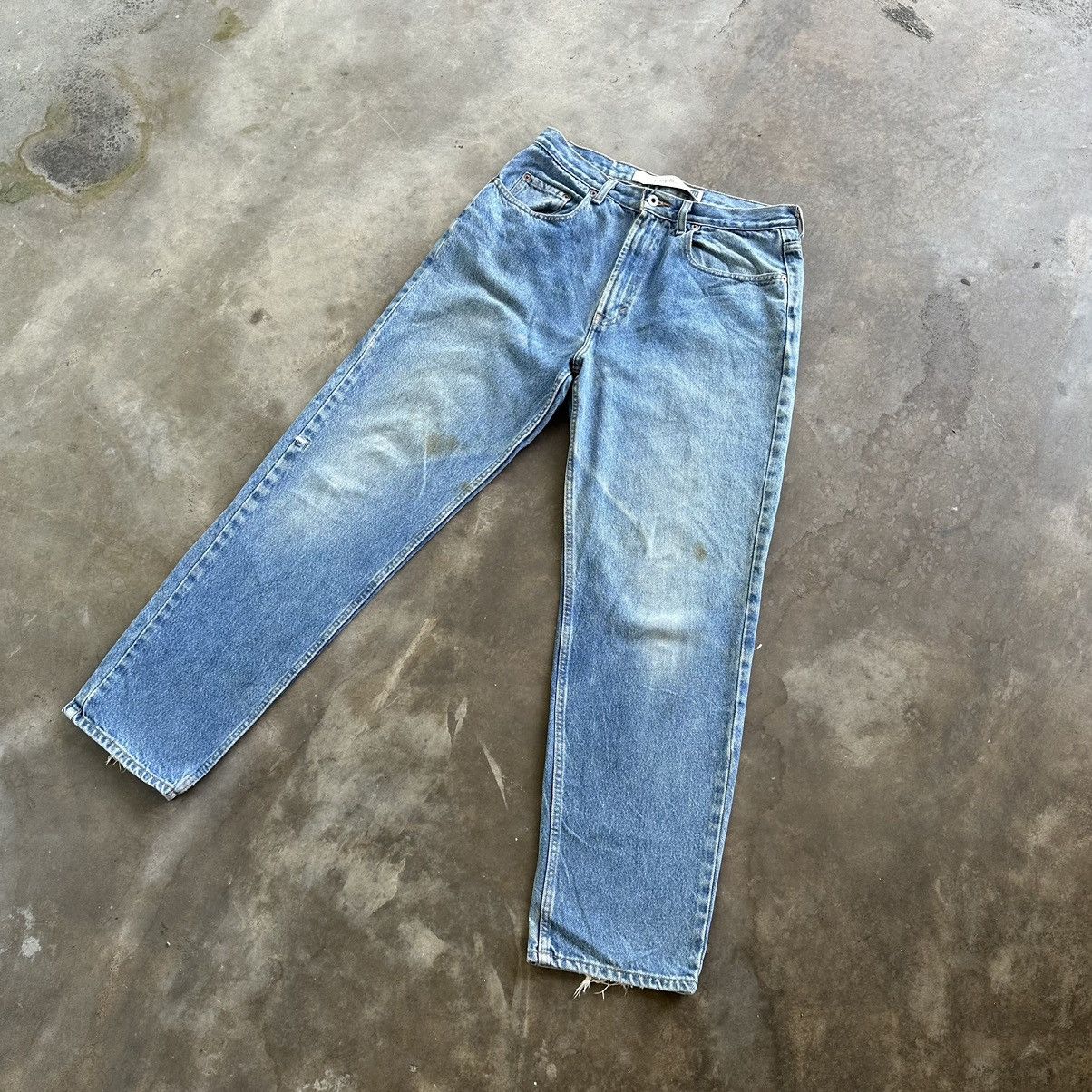 Japanese Brand × Jean × Vintage Vintage Japanese Distressed Faded Raw Denim Jean Pant W32 Size US 32 / EU 48 - 2 Thumbnail