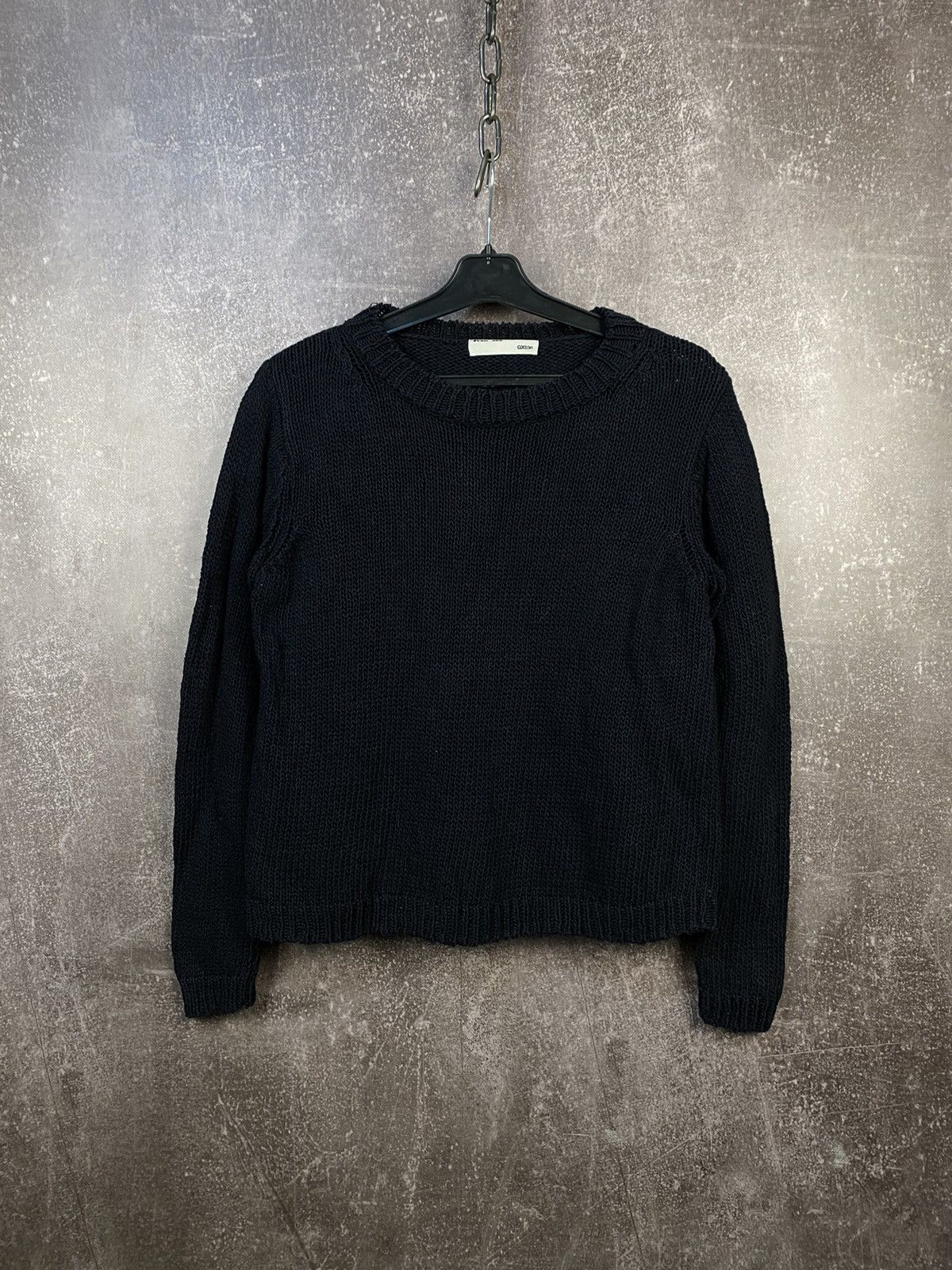 Designer × Japanese Brand Black knitted sweater Evam Eva Japan 🇯🇵 Size M / US 6-8 / IT 42-44 - 1 Thumbnail