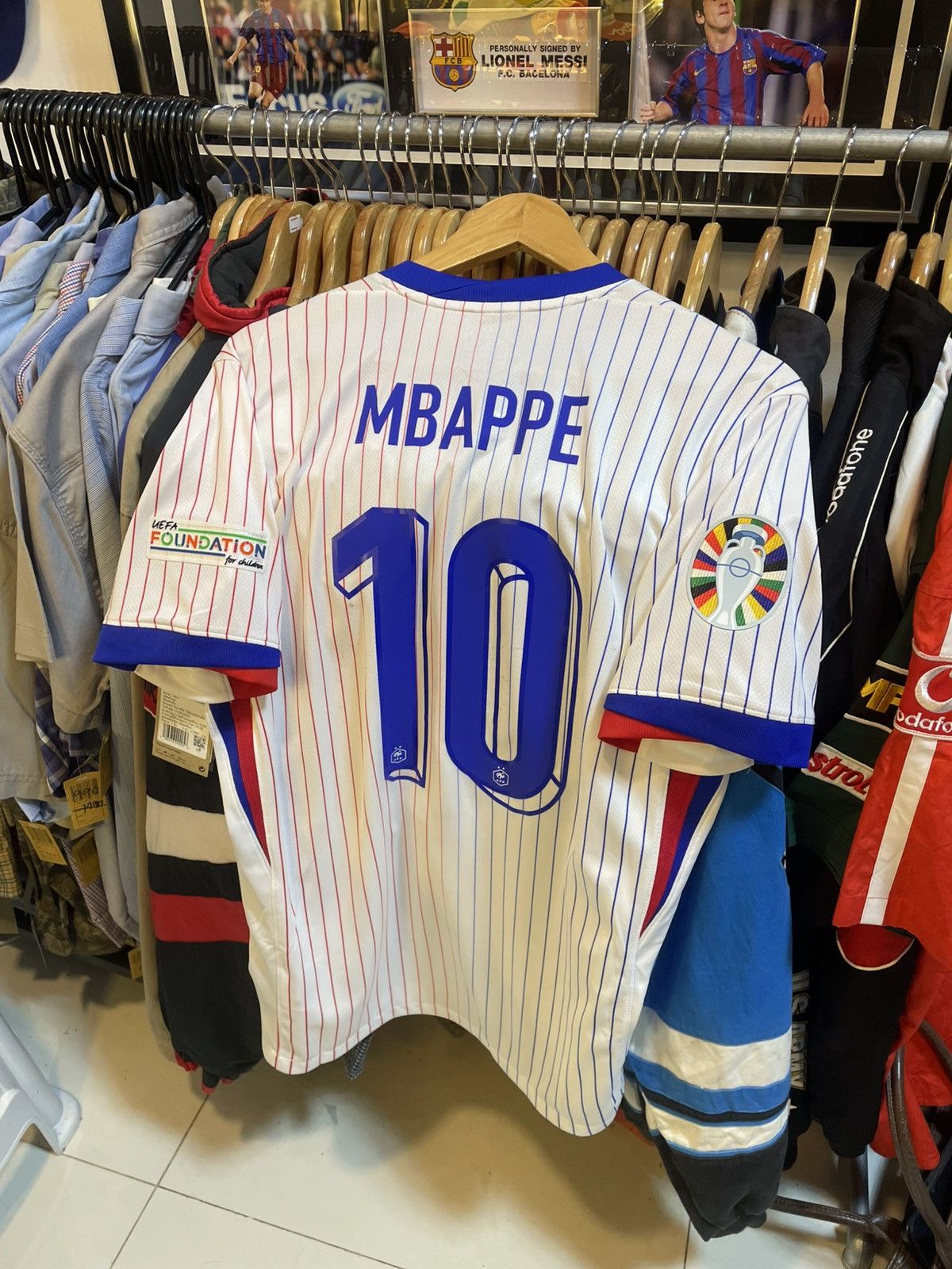 Other 2023-2024 France Football Away Kit MBAPPE 10 Size US M / EU 48-50 / 2 - 1 Thumbnail