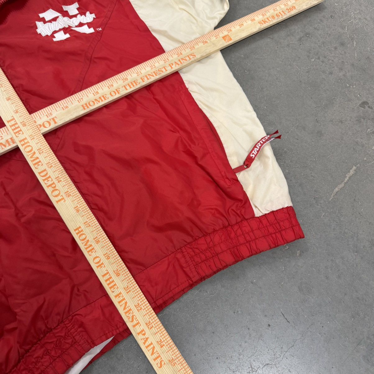 Starter Vintage Starter Nebraska Cornhuskers Full Zip Windbreaker Size US L / EU 52-54 / 3 - 6 Thumbnail