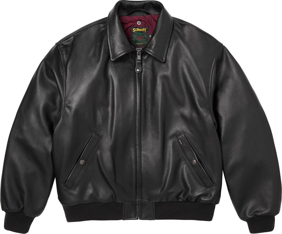 Supreme Supreme Schott Shearling Bomber Jacket (SS26) Black Size US L / EU 52-54 / 3 - 6 Thumbnail
