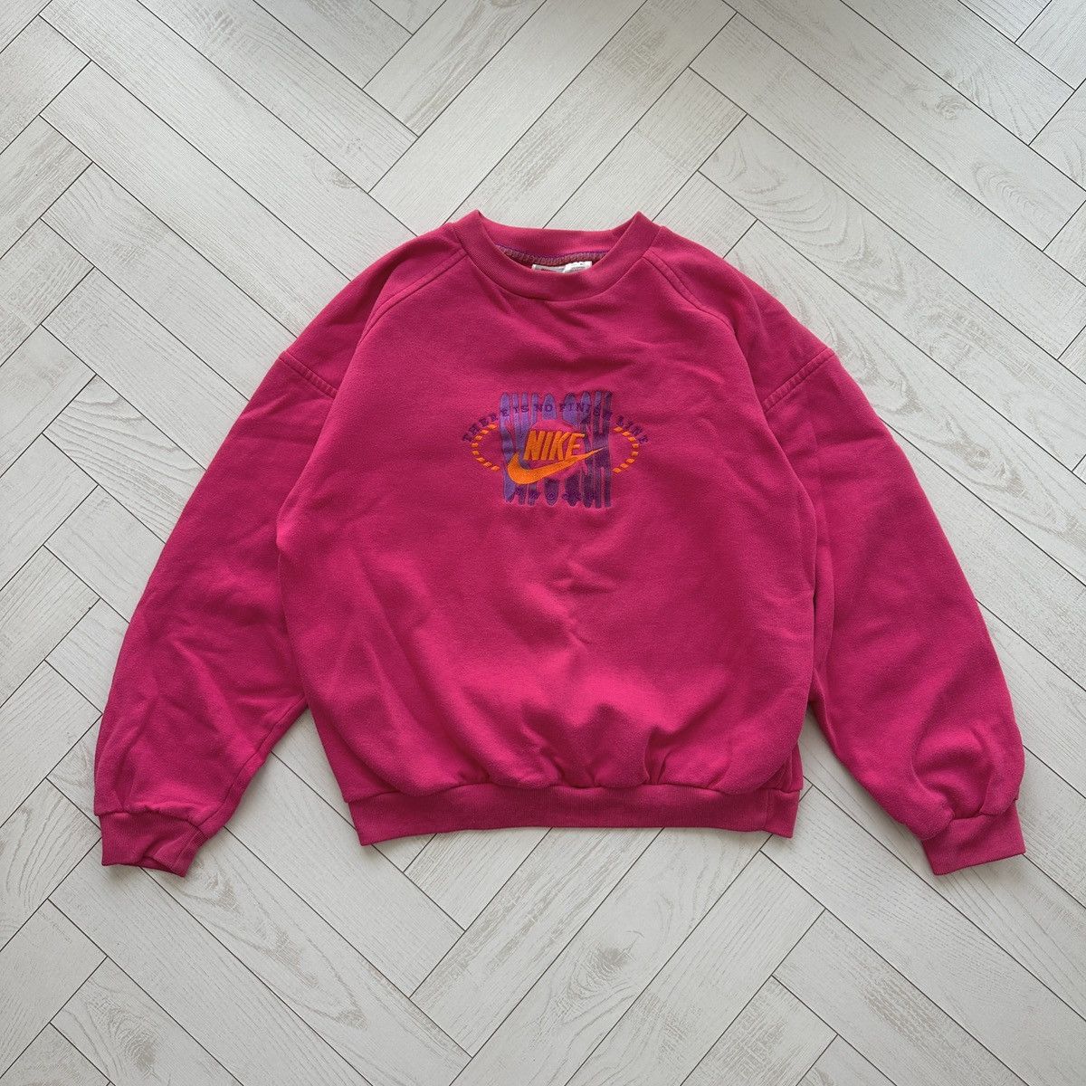 Nike Vintage 90s Nike There is no finish line y2k hype sweatshirt Size US M / EU 48-50 / 2 - 1 Thumbnail