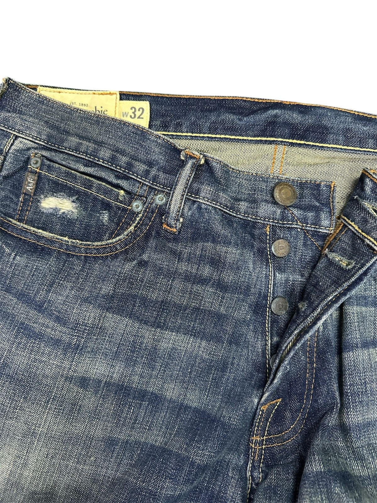 Kapital Distress Denim Abecrombie & fitch bootcut . Size US 34 / EU 50 - 7 Thumbnail
