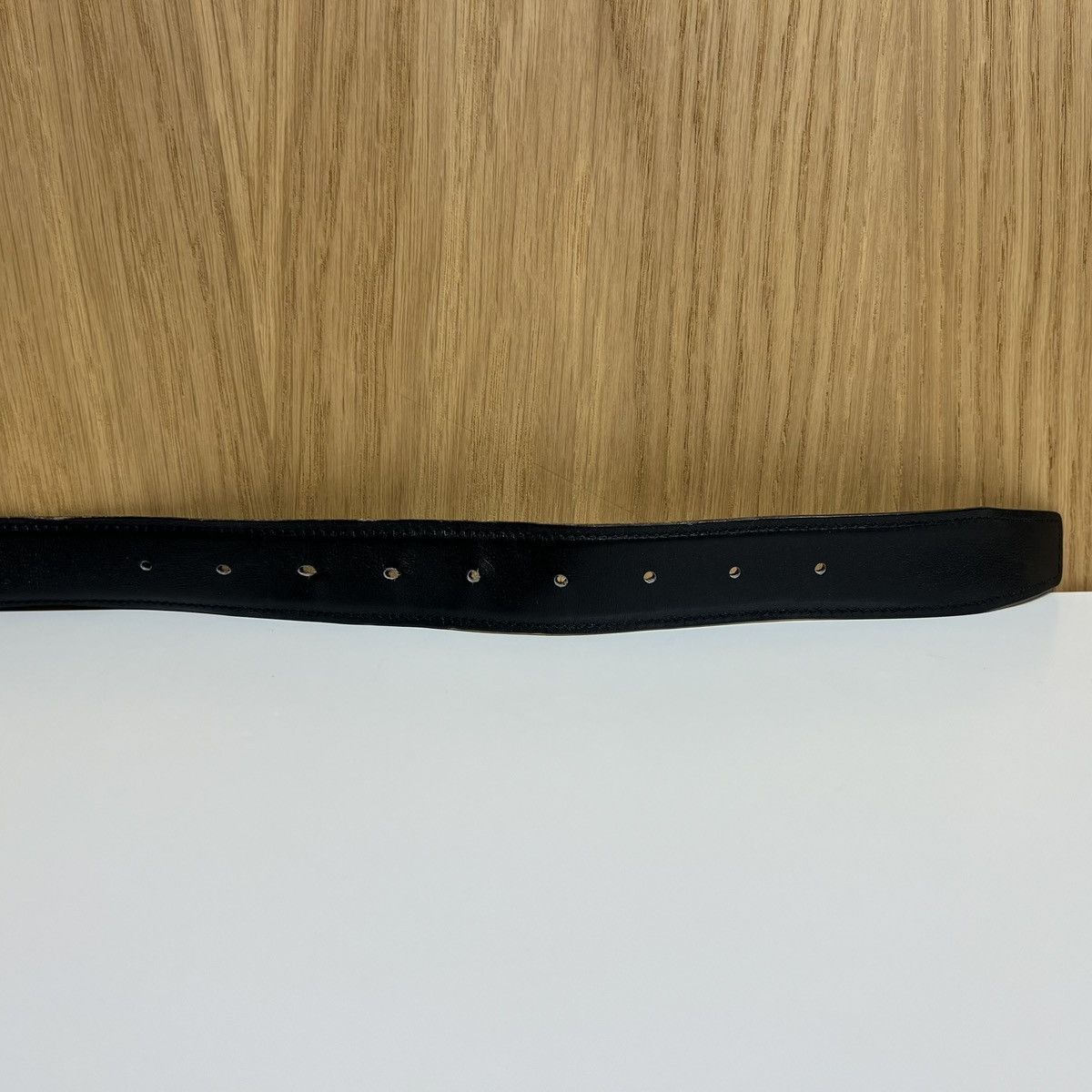 Hermes 🔹Hermes Metal Logo Buckle Leather Belt Size 42 - 6 Thumbnail