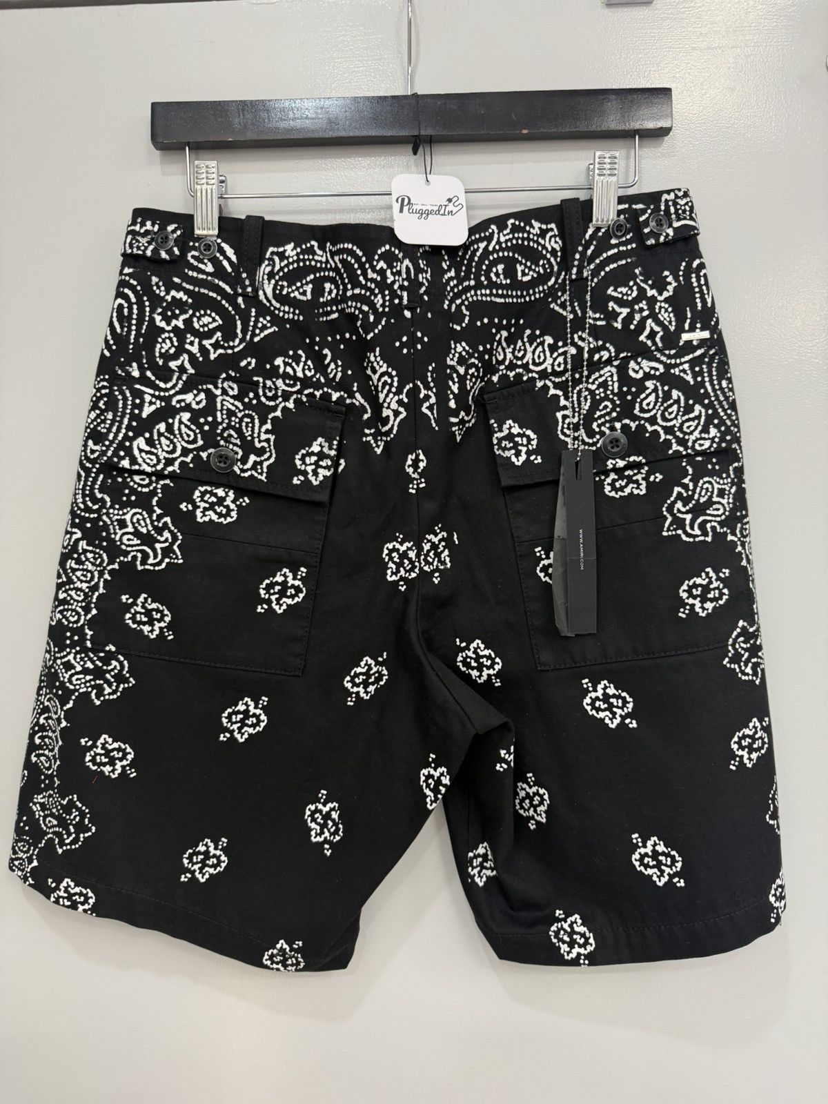 Amiri Amiri Bleached Bandana Shorts Size US 30 / EU 46 - 4 Thumbnail