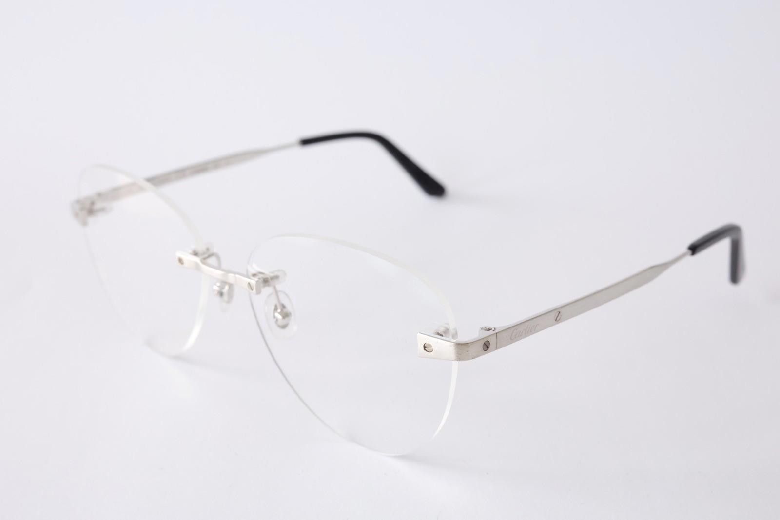 Cartier New Cartier optical eyeglasses CT0338O 002 silver Santos Size ONE SIZE - 1 Thumbnail
