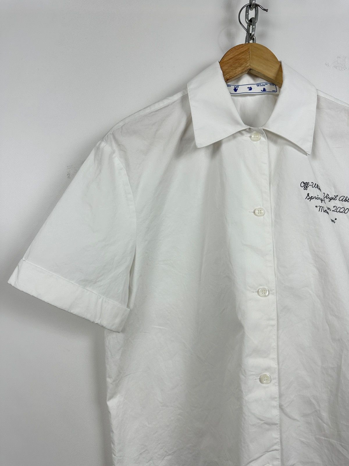 Off-White Off-White Popel Bowling Button Up Short Sleeve Shirt Size S / US 4 / IT 40 - 5 Thumbnail