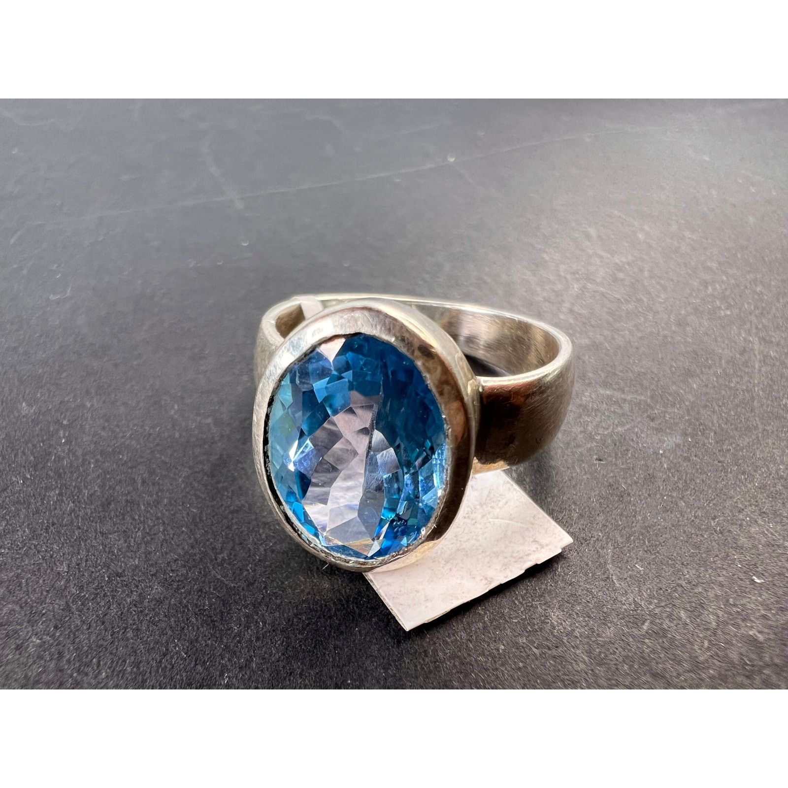 Other NEW Swiss blue topaz 925 ring size 8.5 / 6.64 grams Size ONE SIZE - 1 Thumbnail