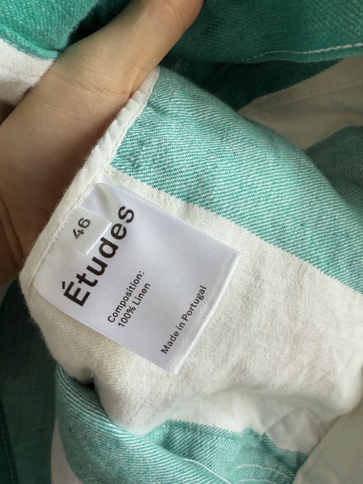 Etudes Etudes Stipe Vertige Linen Denim Jacket Size US M / EU 48-50 / 2 - 6 Thumbnail
