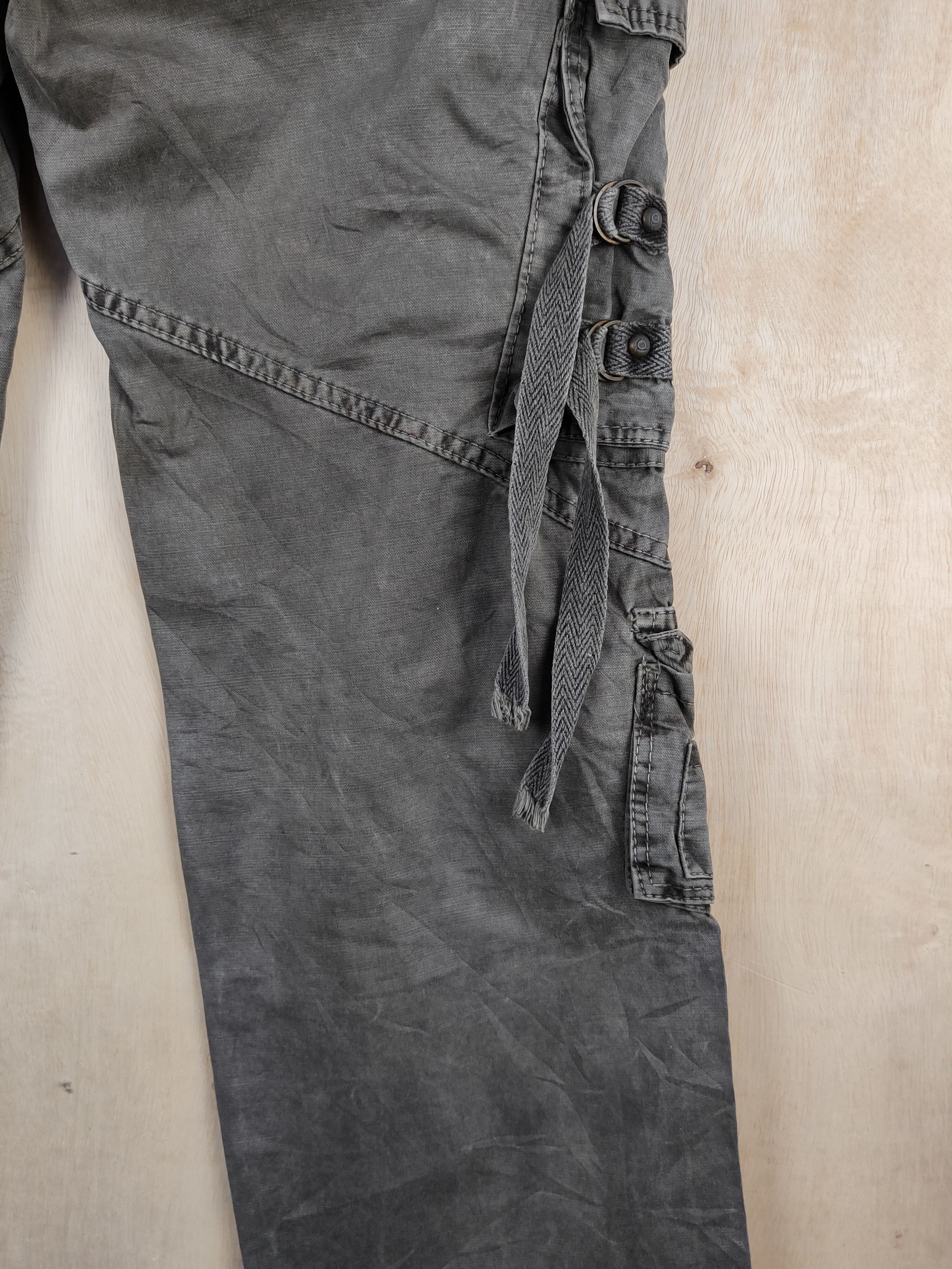 Japanese Brand DL Junye Olive Faded Multipocket Tactical Cargo Pants #S2439 Size US 30 / EU 46 - 13 Thumbnail