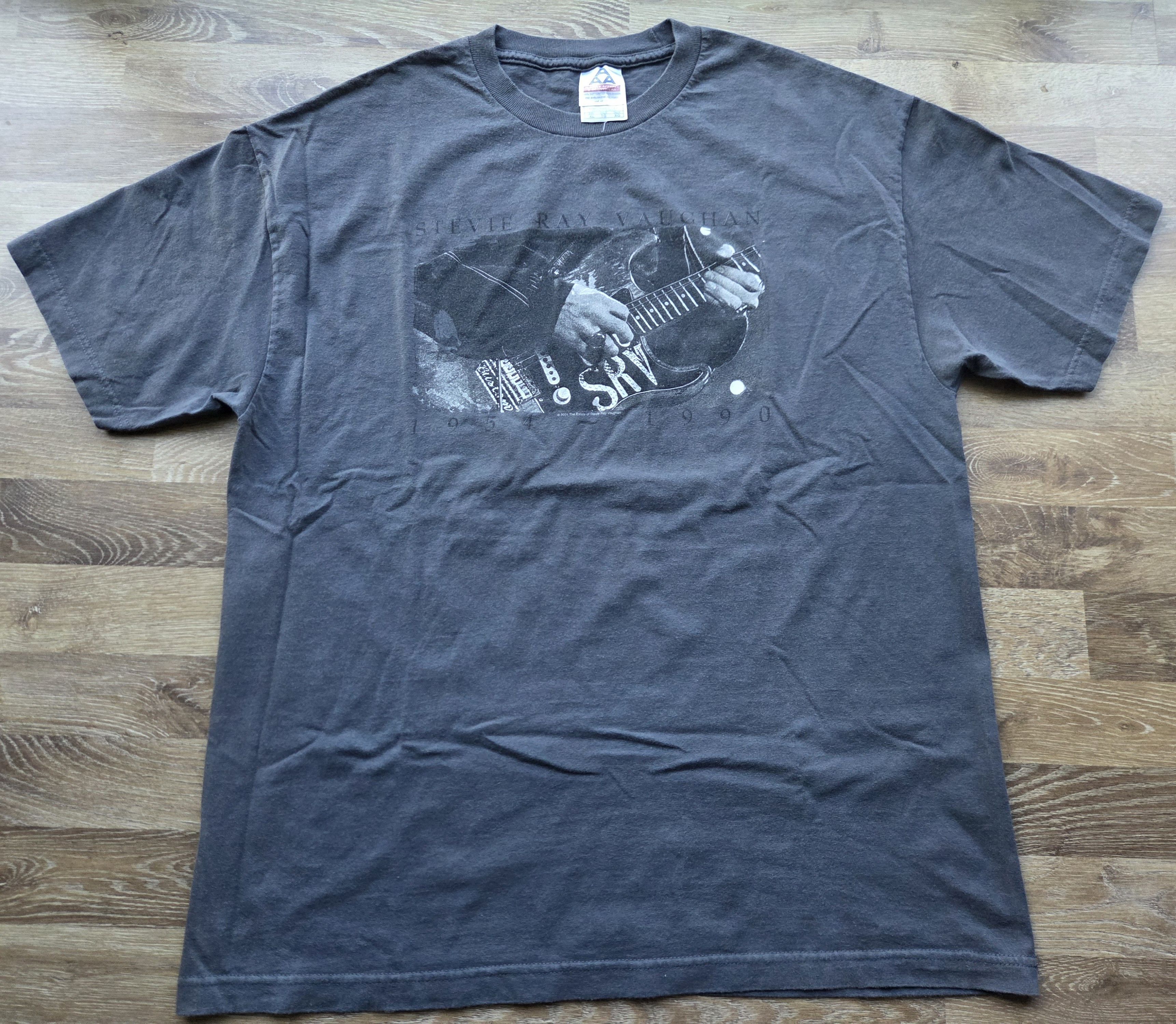 Band Tees Vintage Stevie Ray Vaughan SRV Blues Rock Guitar Band Shirt Size US XL / EU 56 / 4 - 1 Thumbnail