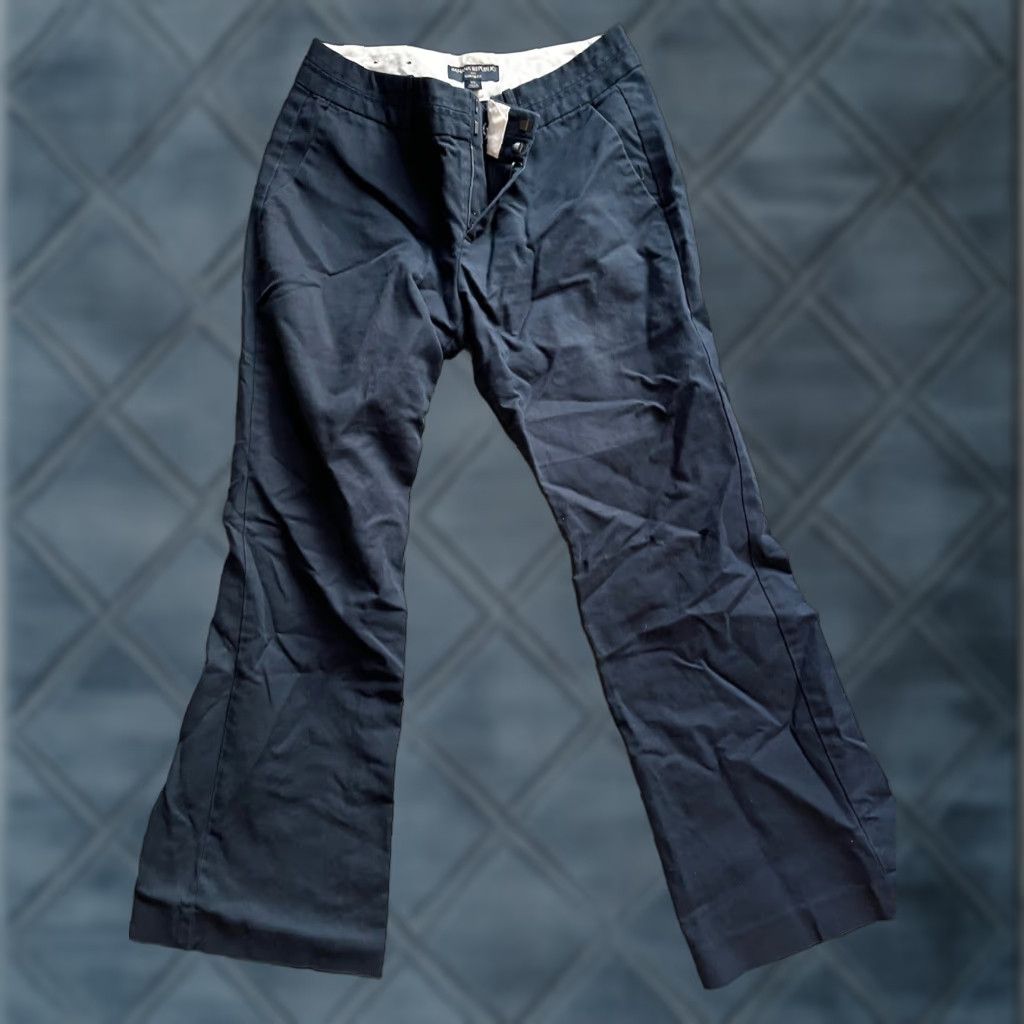 Banana Republic Banana Republic Pants Women 10S Martin-Fit Cotton Blend Blue Navy Dress Pants Flat Front Pockets Zipper Button Classic 10S Regular Knit Size 32" / US 10 / IT 46 - 1 Thumbnail