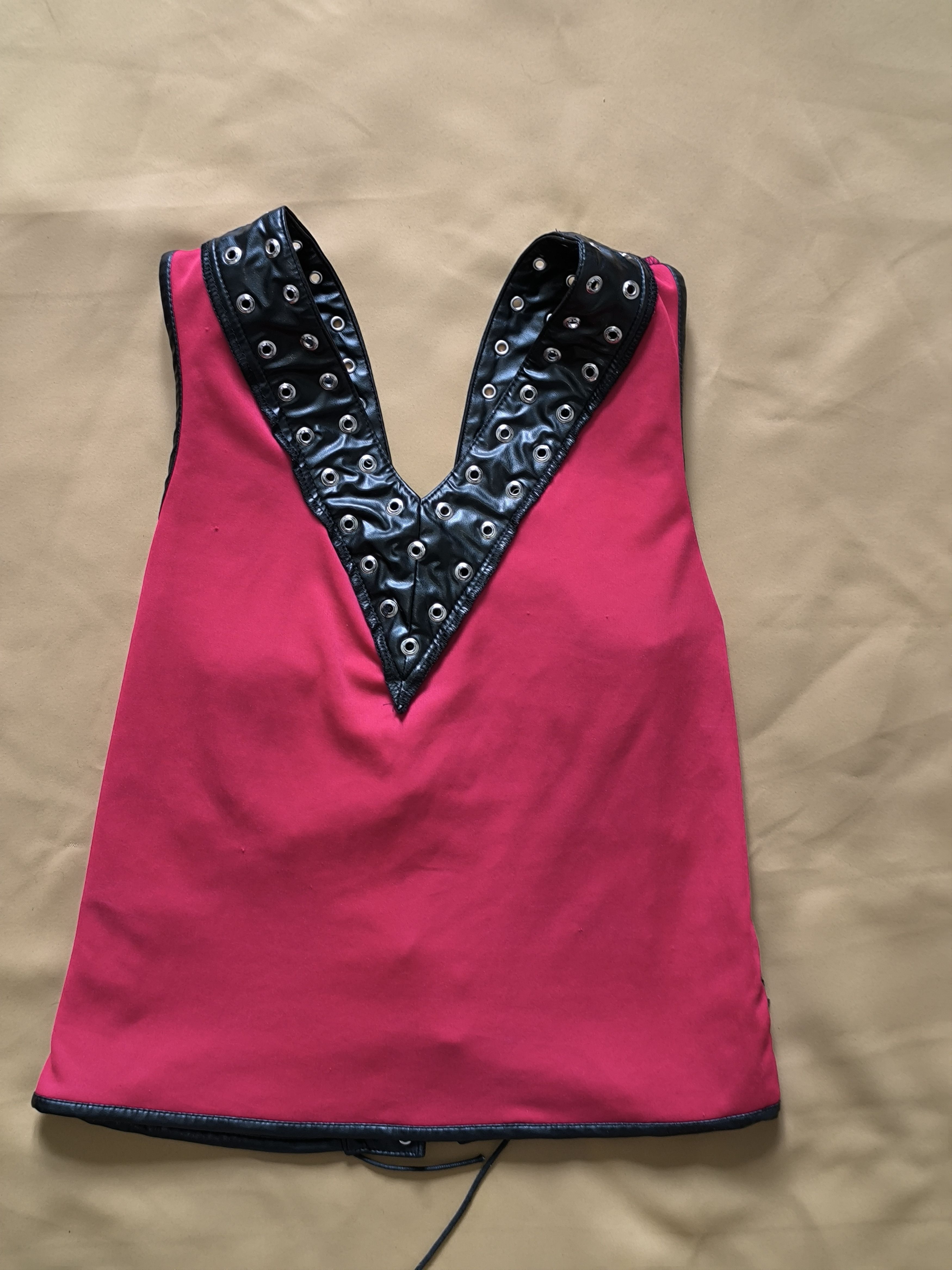 Lip Service VTG Lip Service Y2K Red Black Mesh Bordello Corset Top M Size M / US 6-8 / IT 42-44 - 21 Thumbnail