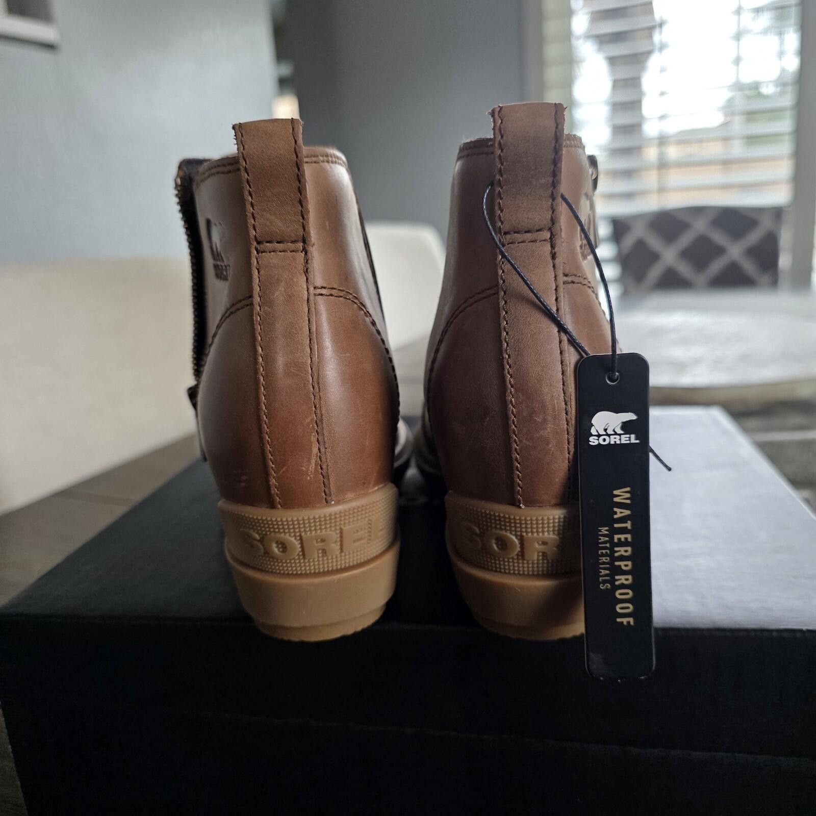 SOREL Sorel Evie II Zip Bootie Wedge Tan Gum Leather Wmn's 6.5 Size US 6.5 / IT 36.5 - 5 Thumbnail