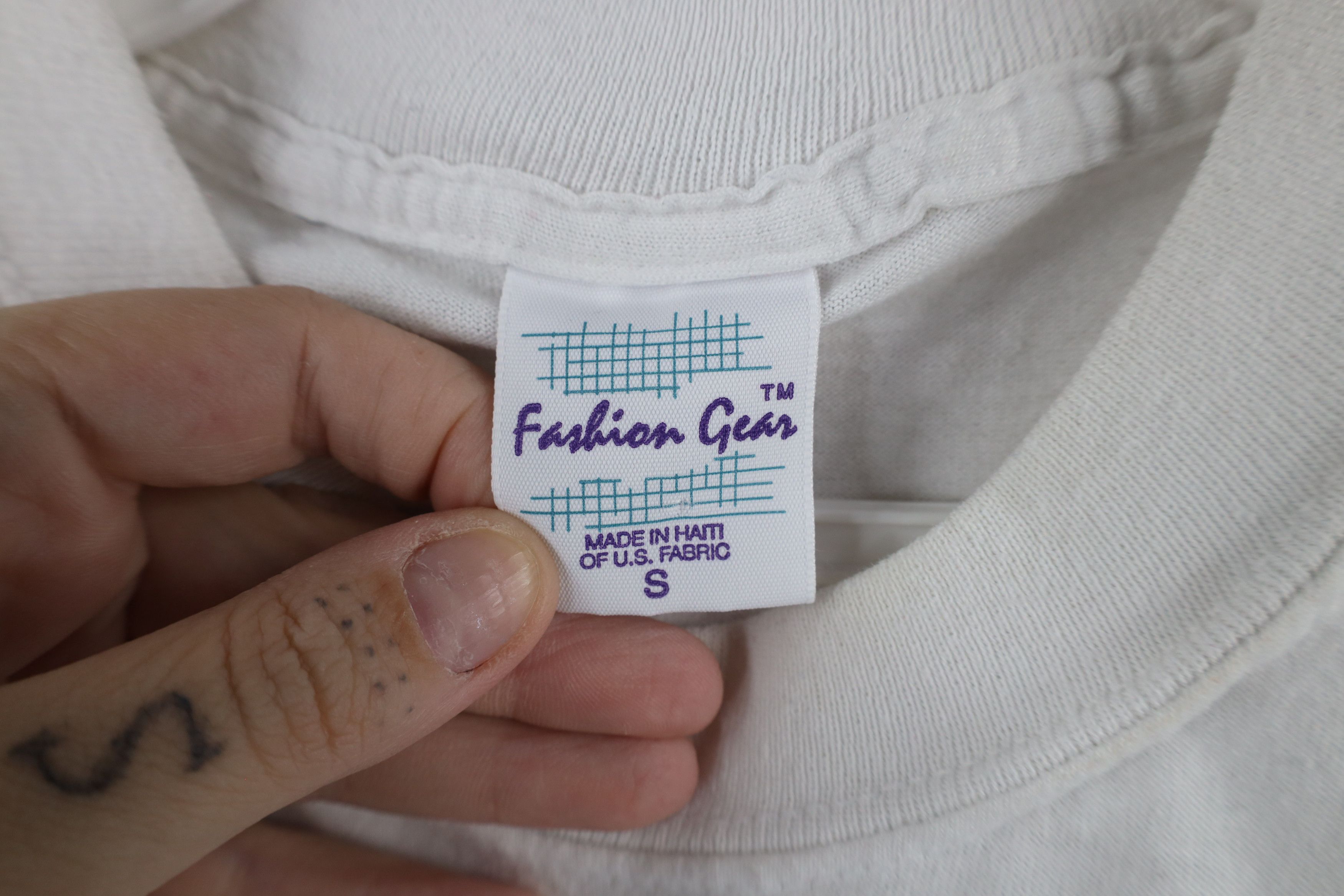 Vintage Vintage 90s Streetwear Short Sleeve T-Shirt White Cotton Size US S / EU 44-46 / 1 - 6 Thumbnail