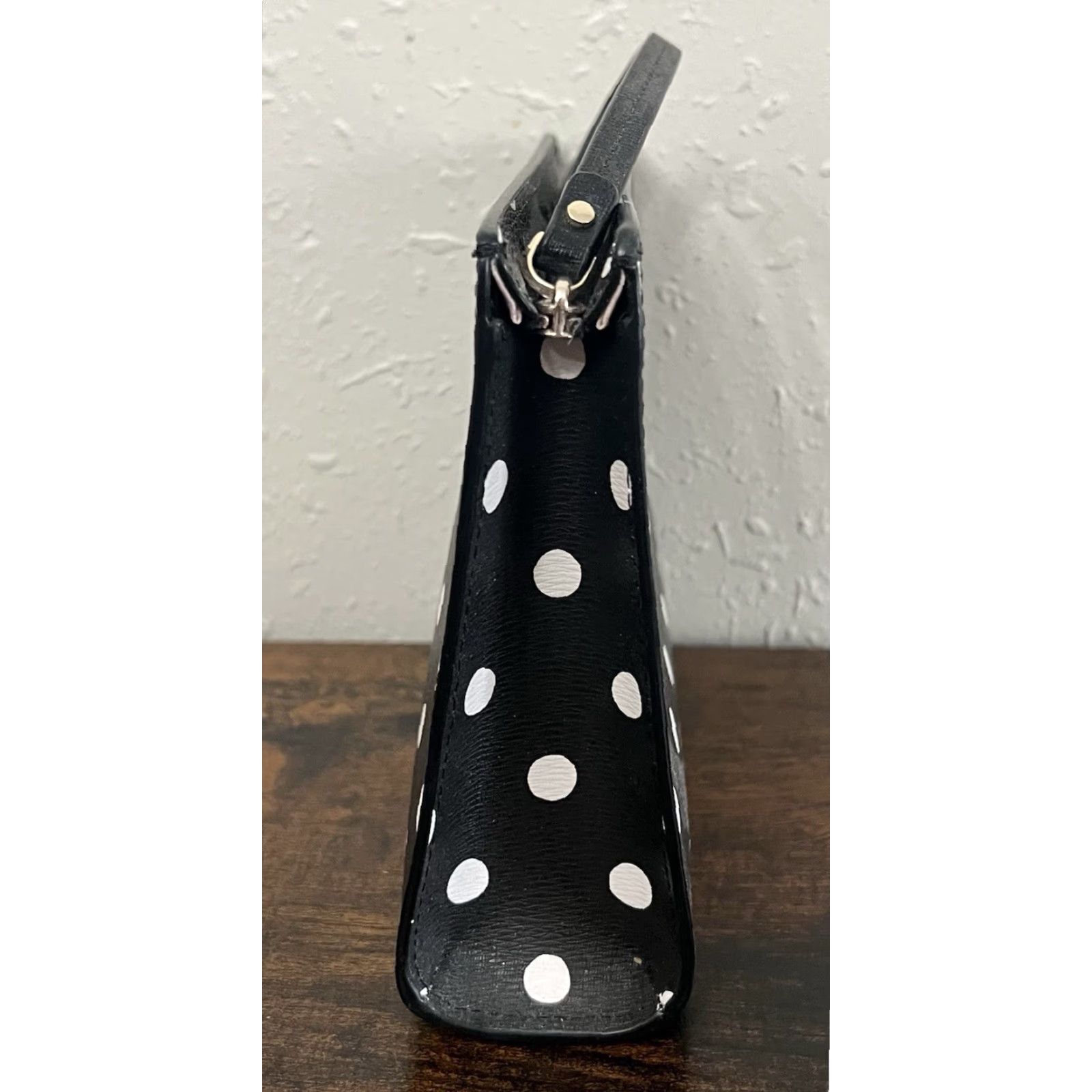 Vintage **Kate Spade New York Spencer Polka Dot Black Wristlet** User: Kate Spade New York Spencer Polka Dot Black & White Wristlet Size ONE SIZE - 4 Thumbnail