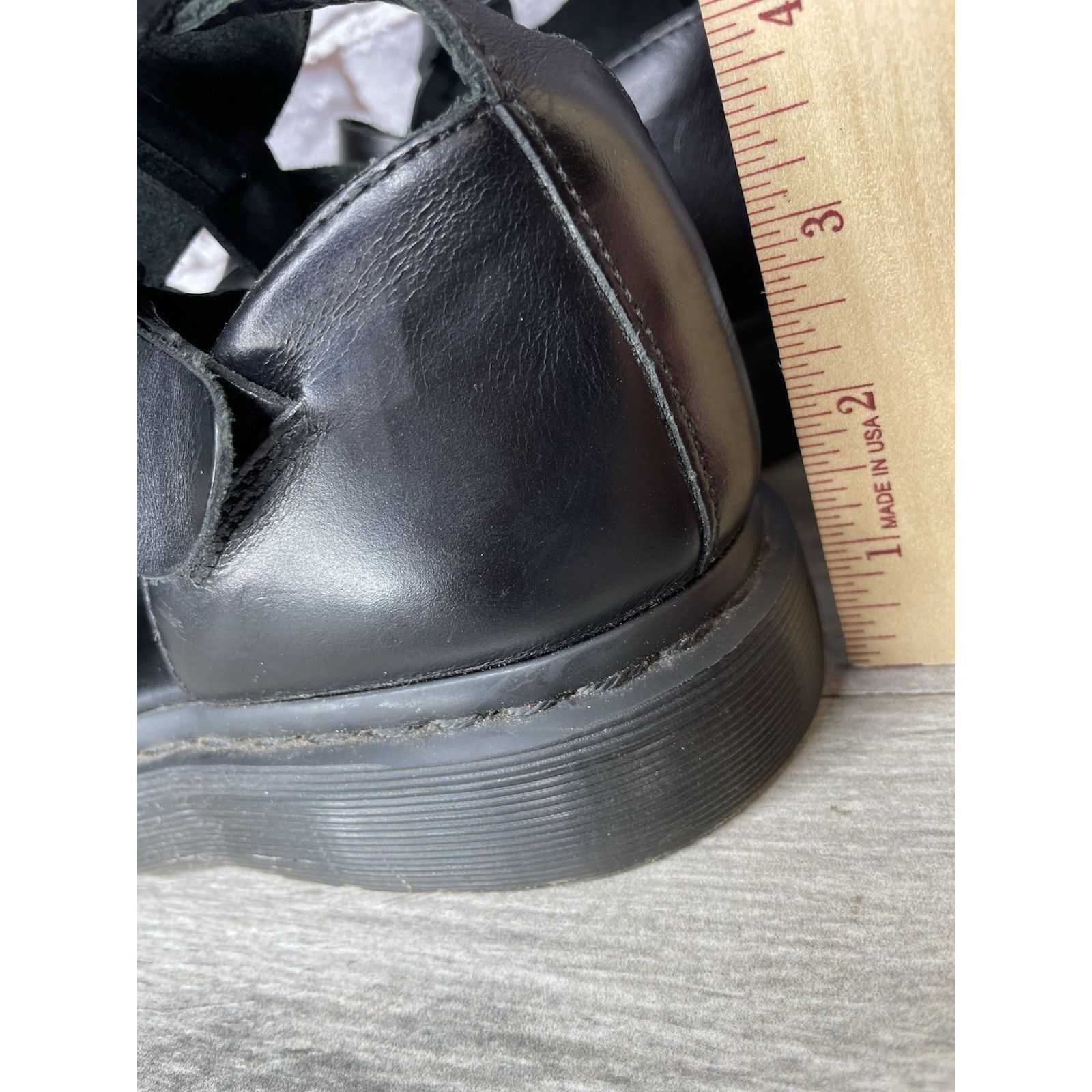 Dr. Martens Dr. Martens Geraldo Black Leather Strap Gladiator Wedge Sand Size US 9 / EU 42 - 8 Thumbnail