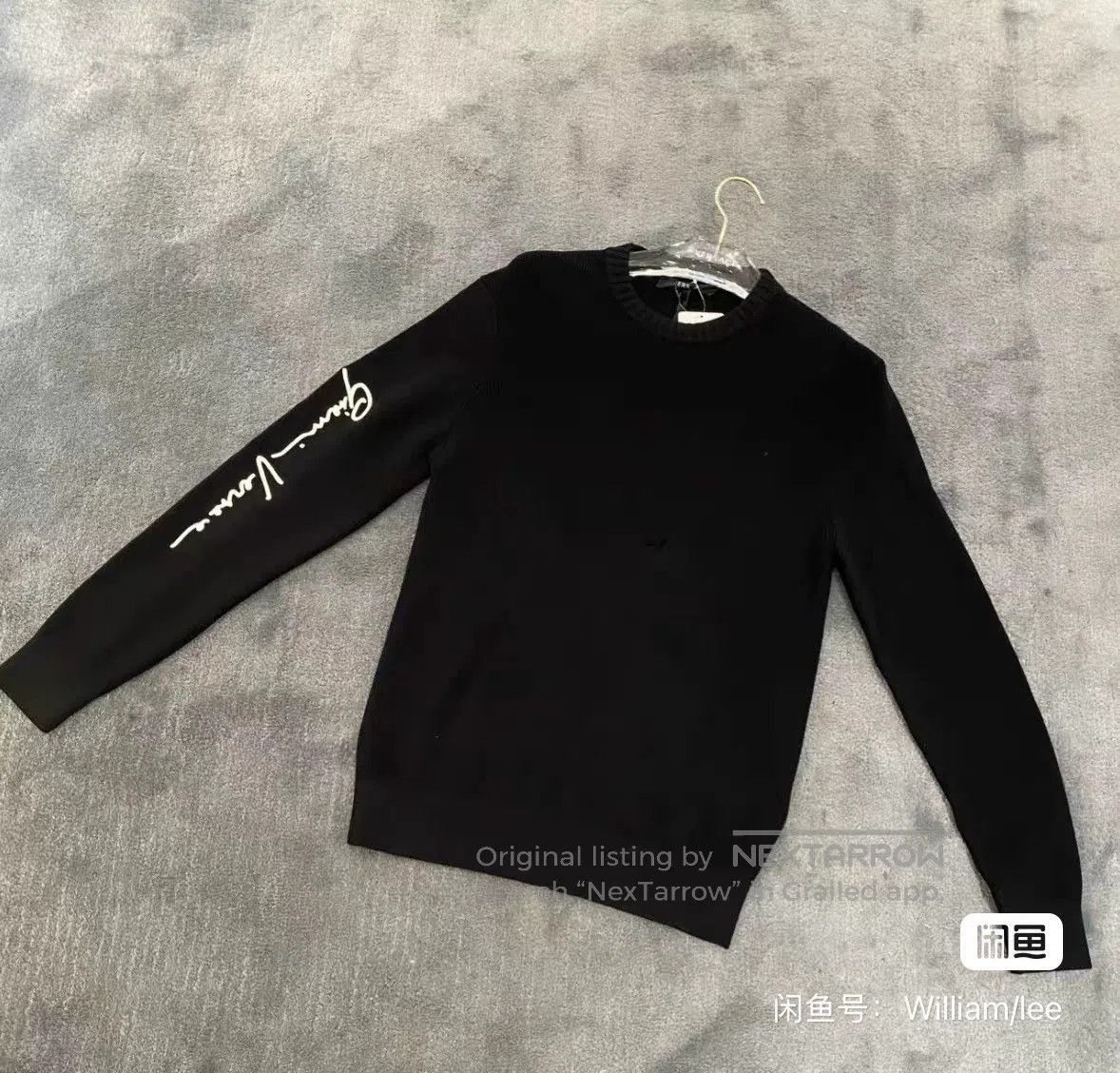 Versace VERSACE Men's Black Wool Knit Sweater. Size US L / EU 52-54 / 3 - 1 Thumbnail