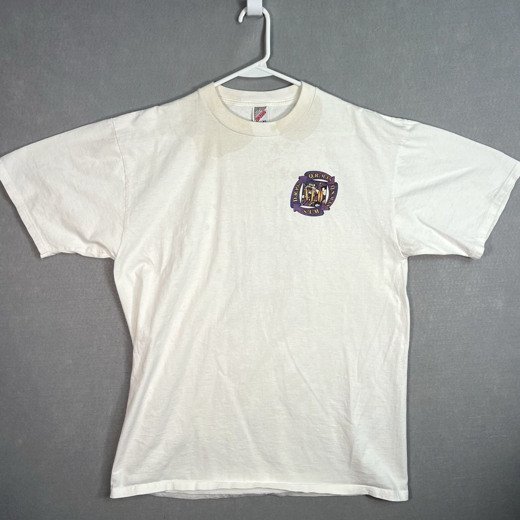 Jerzees VINTAGE 90s Jerzees Watch Your Career Sparkle Shirt Adult XL White Mens Graphics Tee USA Made Size US XL / EU 56 / 4 - 2 Thumbnail