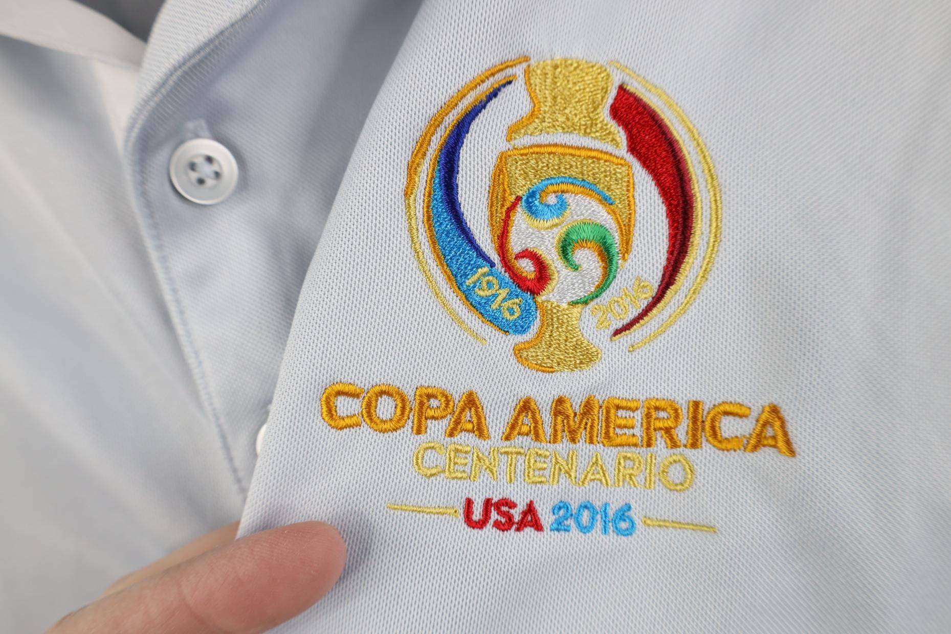 Nike Nike 2016 Copa America Centenario Soccer Futbol Golf Polo Size US S / EU 44-46 / 1 - 4 Thumbnail