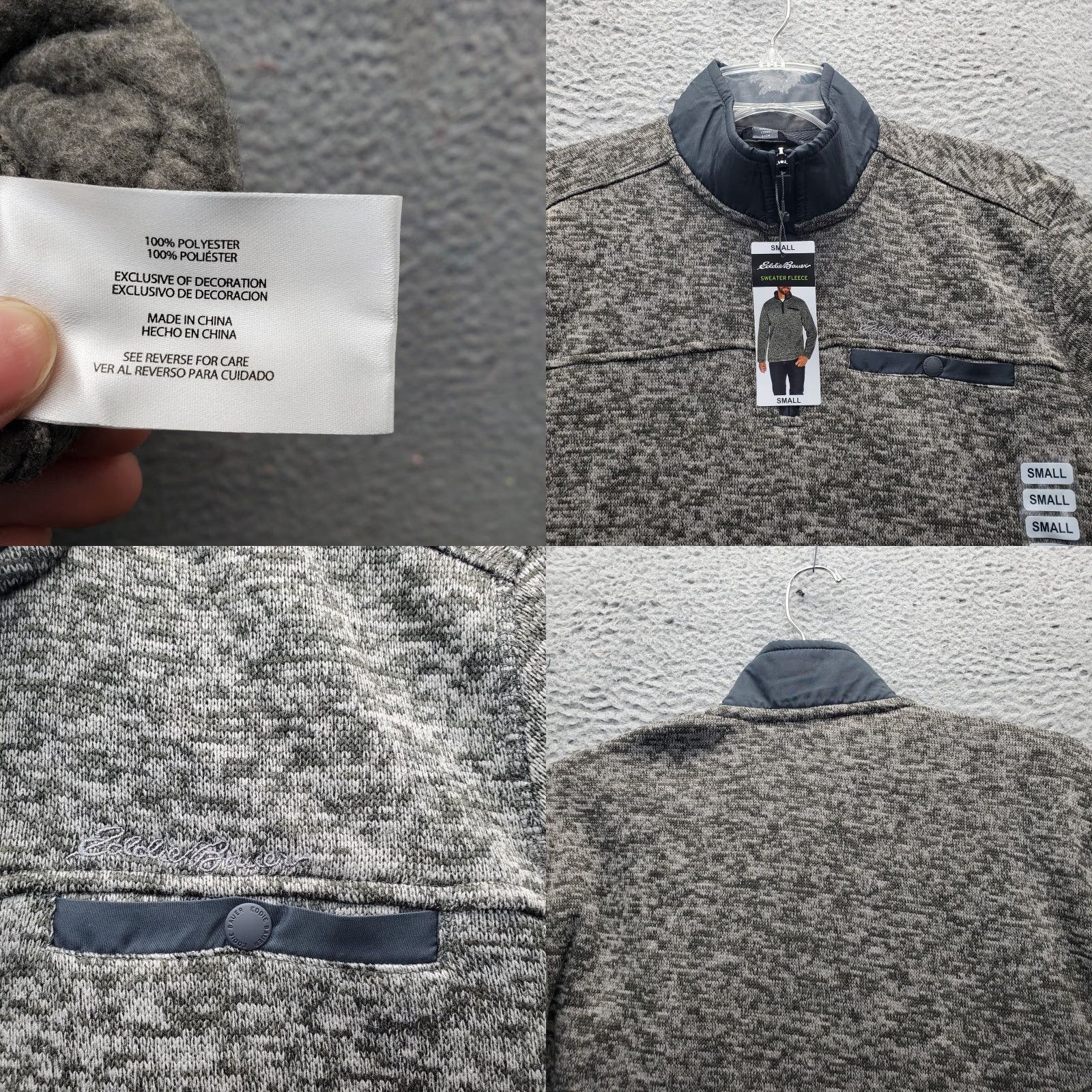 Eddie Bauer Eddie Bauer Mens S Multicolor Warm Sweater 1/4 Zip Pullover Knit Mock Neck Casual Shirt Size US S / EU 44-46 / 1 - 8 Thumbnail