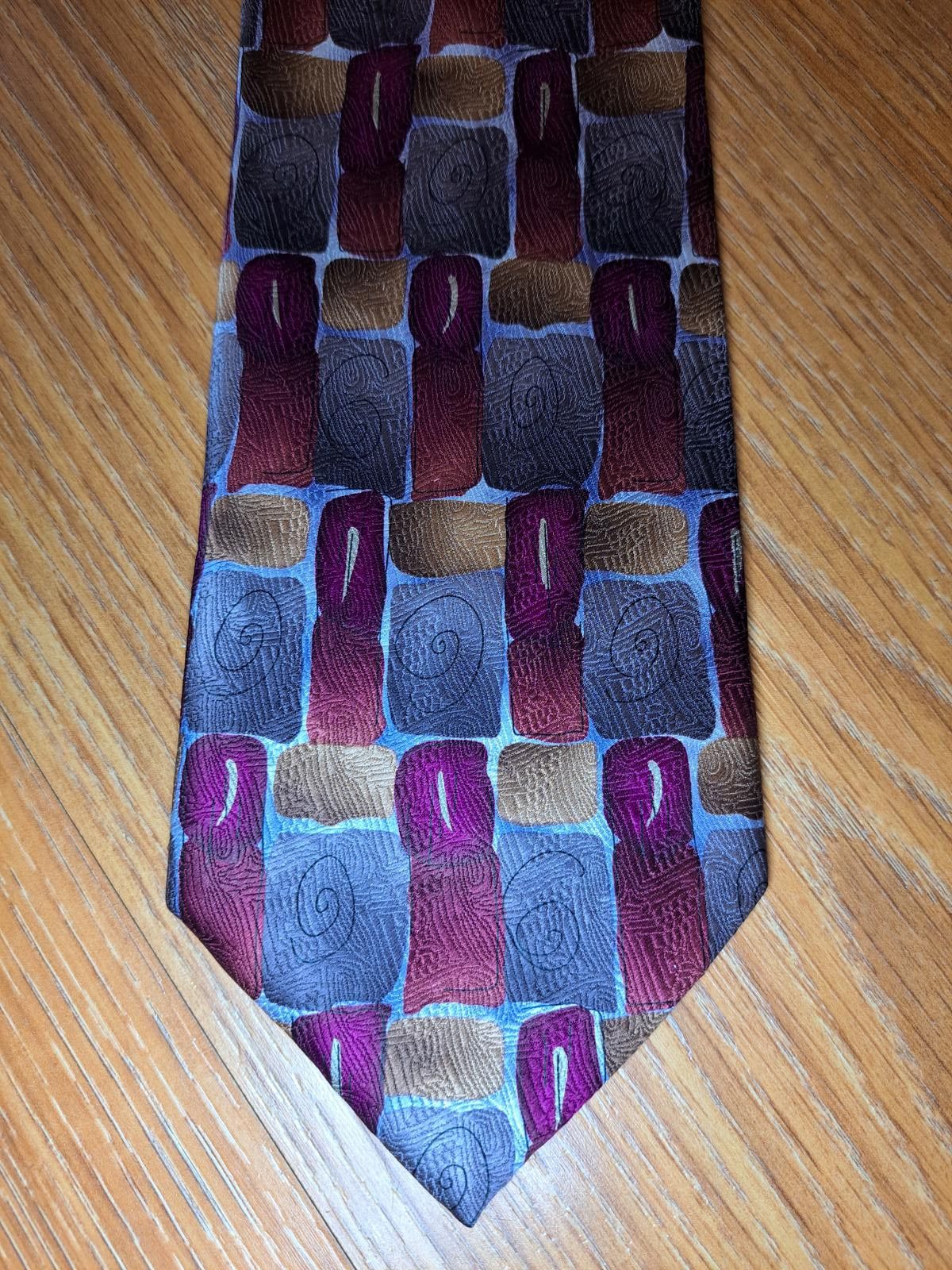 Other VINTAGE Jerry Garcia Tie Mens 100% Silk Red Abstract Art Size ONE SIZE - 1 Thumbnail