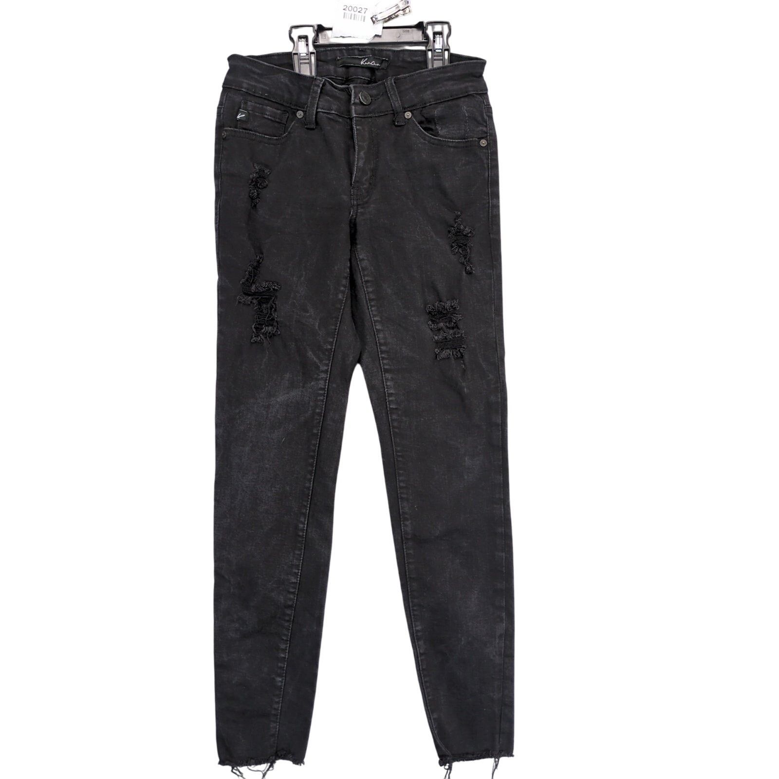 Other Kancan June Ankle Skinny Black Jeans, Distressed, Size 5/26 Size 26" / US 2 / IT 38 - 1 Thumbnail