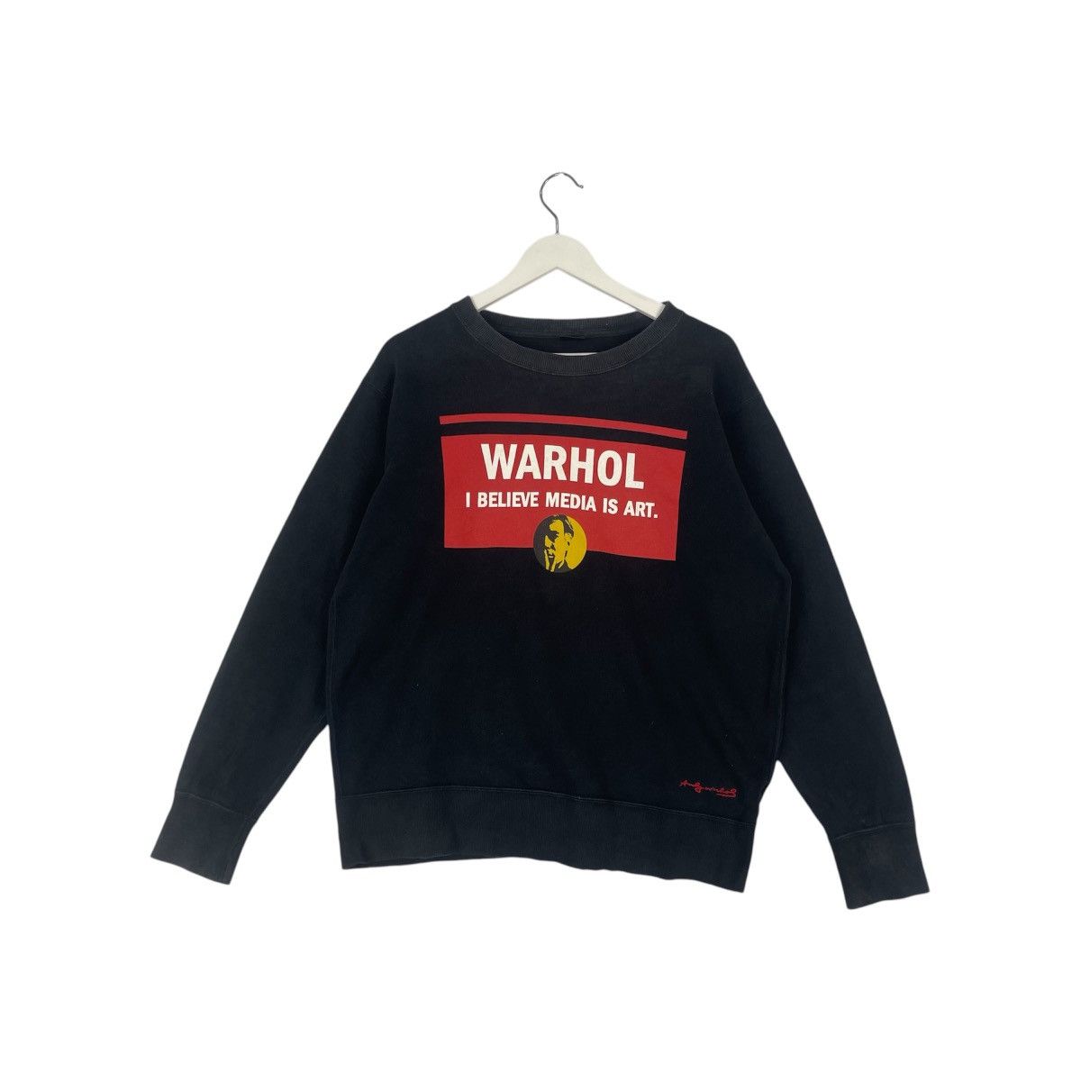 Designer × Vintage vintage Hoodie/sweater Andy Warhol sweatshirt crew neck big Size US M / EU 48-50 / 2 - 1 Thumbnail