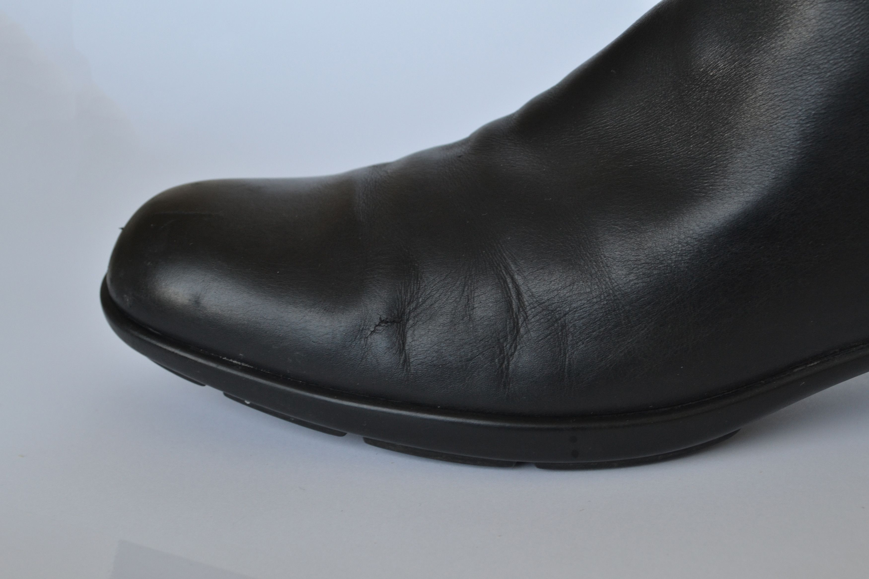 Prada PRADA Boots Leather Black Zip Logo 1999 Vintage Size 41 Size US 11 / IT 41 - 13 Thumbnail