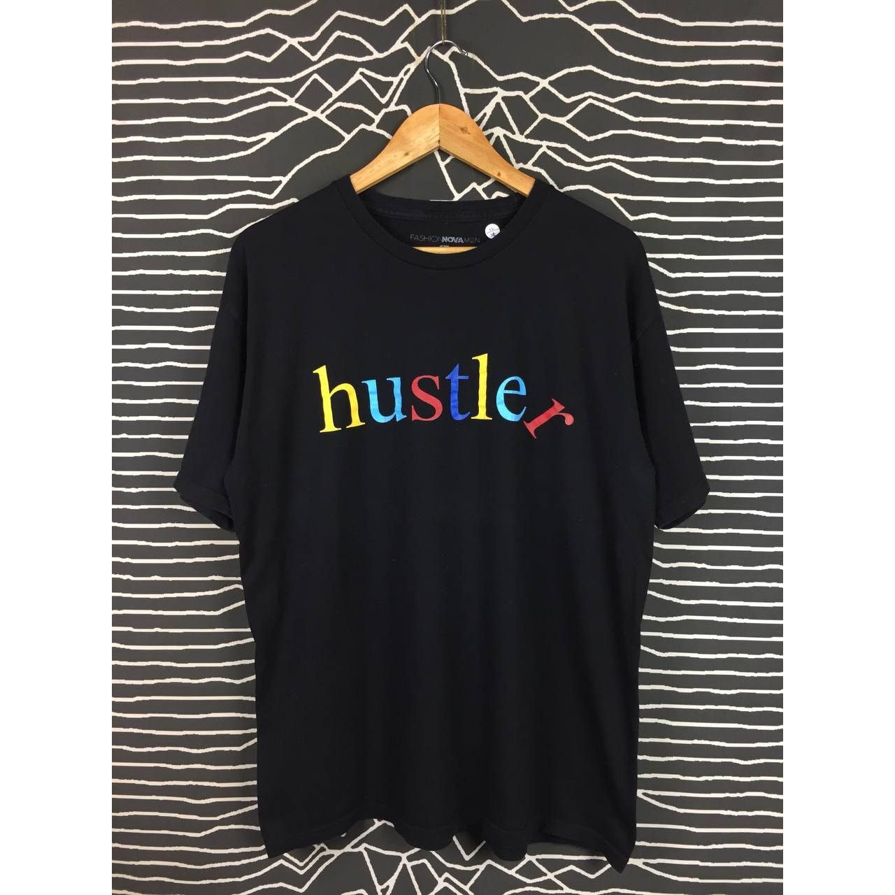 Vintage Fashion Nova Men Hustler Wording Short Sleeve Tee Size US L / EU 52-54 / 3 - 1 Thumbnail