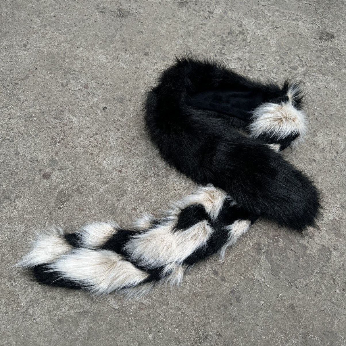 Number (N)ine Vintage Japanese Style Scarf Punk Gothic Faux Fur Y2K 00s Size ONE SIZE - 2 Thumbnail