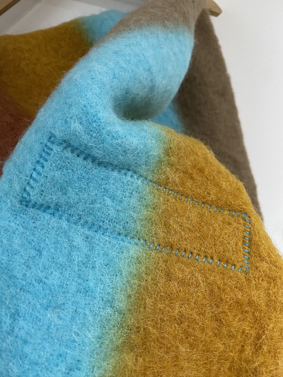Acne Studios Acne Studios Gradient Striped Scarf Large Wool Alpaca Mohair Size ONE SIZE - 10 Thumbnail