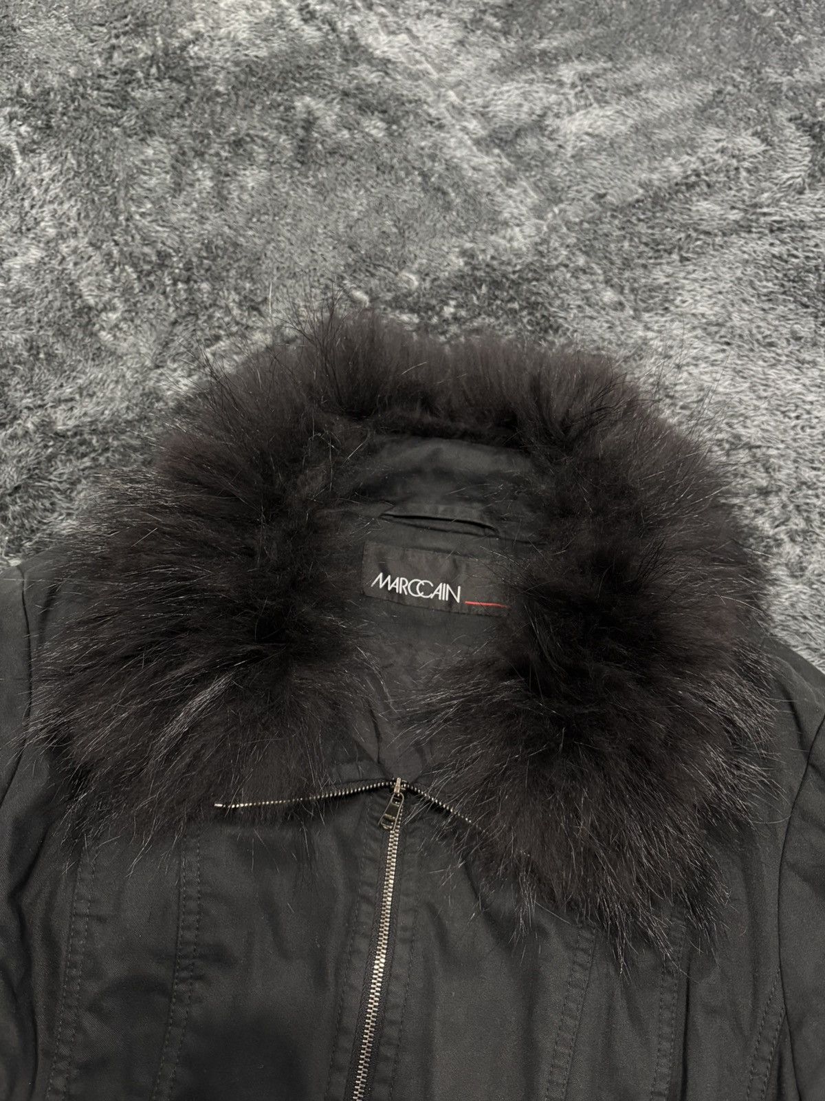 00s Rare Fur Collar Y2K Belted LGB I6W9 Style Jacket