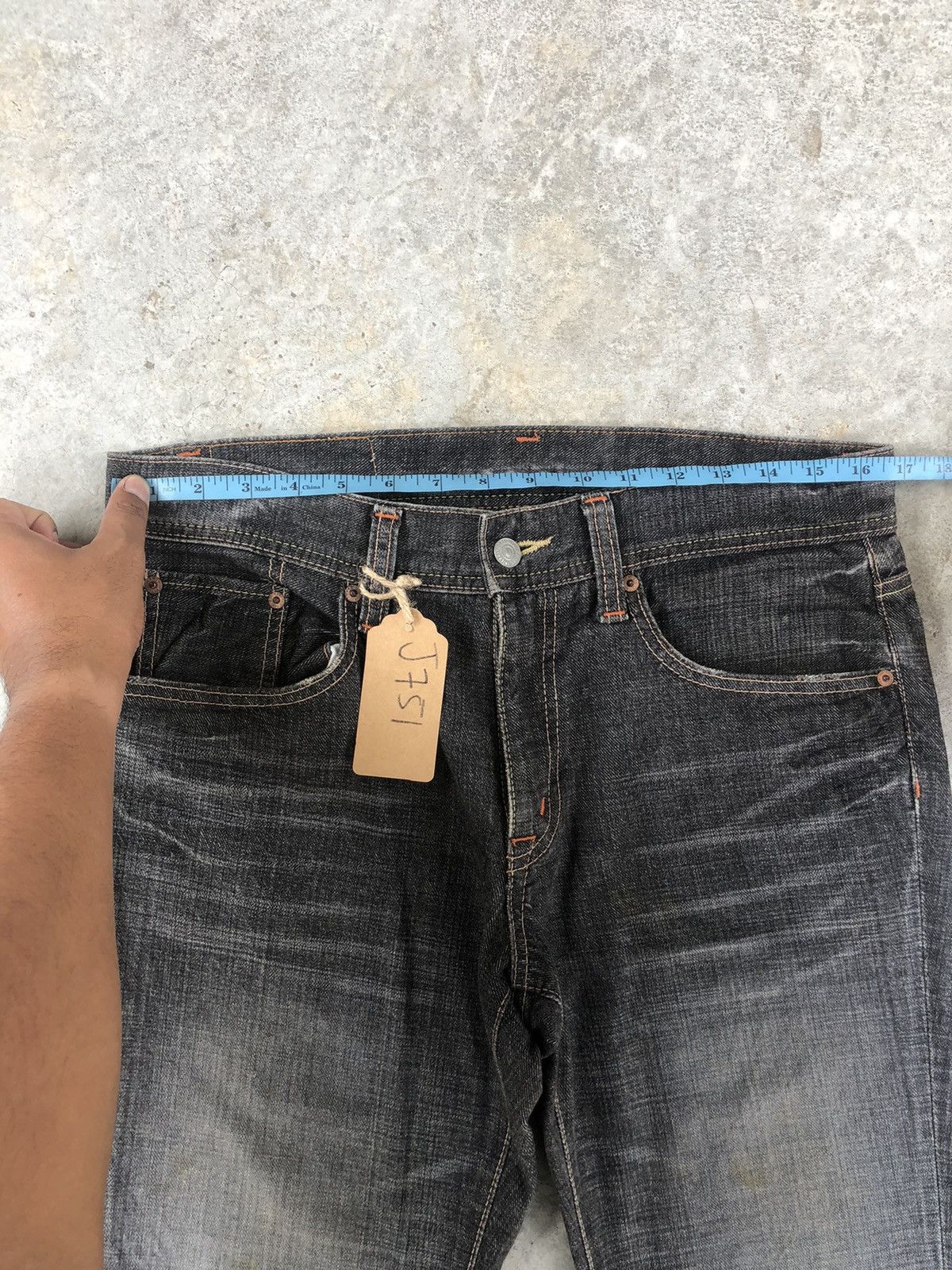 If Six Was Nine Japanese Glheart Flared Jeans Distressed Jeans Size US 33 - 19 Thumbnail