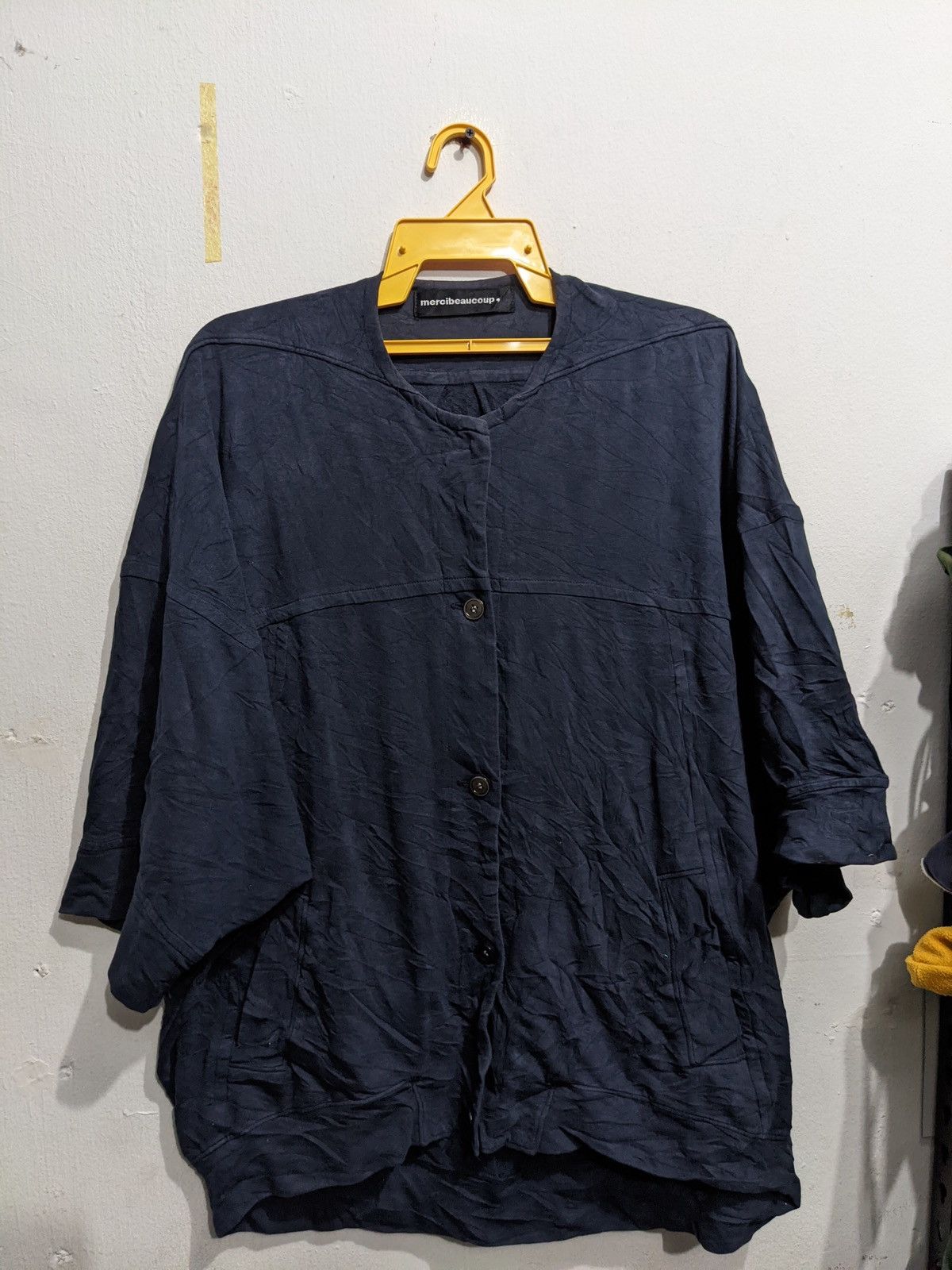 Issey Miyake MERCIBEAUCOUP BIG SIZE SHIRT Size 4XL / US 24-26 - 2 Thumbnail