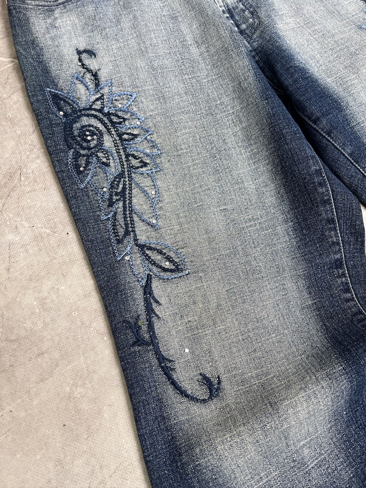 Junya Watanabe Wsshed baggy Junya watanabe style distressed jeans y2k Size US 34 / EU 50 - 3 Thumbnail