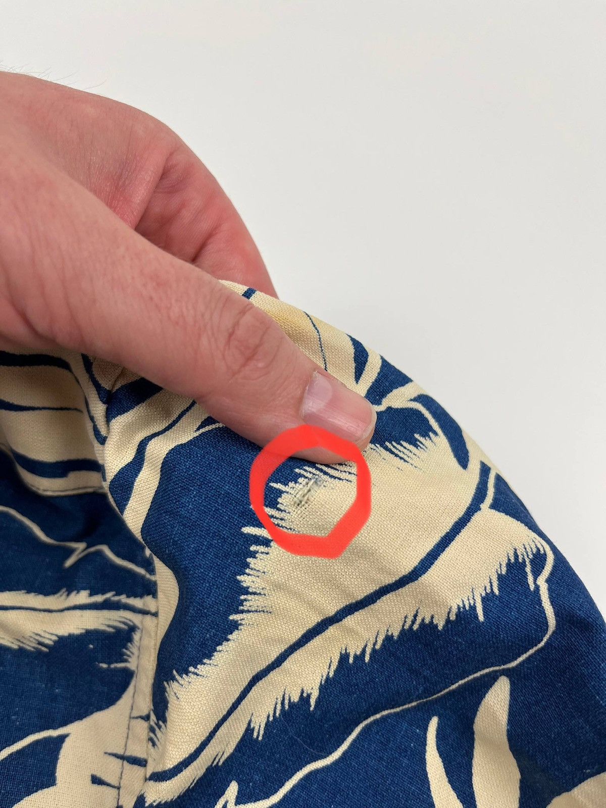 Our Legacy Our Legacy 1980-81 Indigo Tropical Leaf Shirt Size US S / EU 44-46 / 1 - 13 Thumbnail
