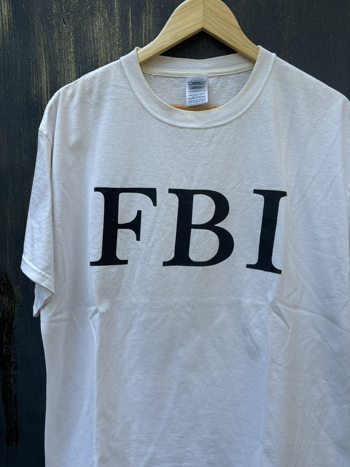 Vintage RARE! Vintage 90’s FBI Parody Art Size US L / EU 52-54 / 3 - 3 Thumbnail