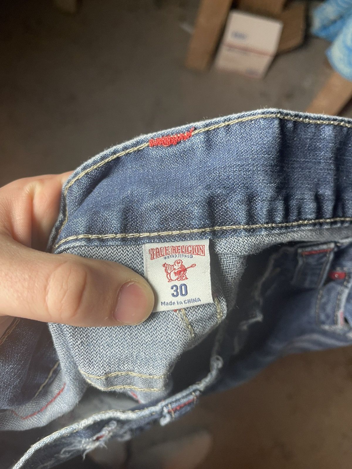 True Religion Vintage Red Stitch True Religion Jeans Size US 30 / EU 46 - 5 Thumbnail