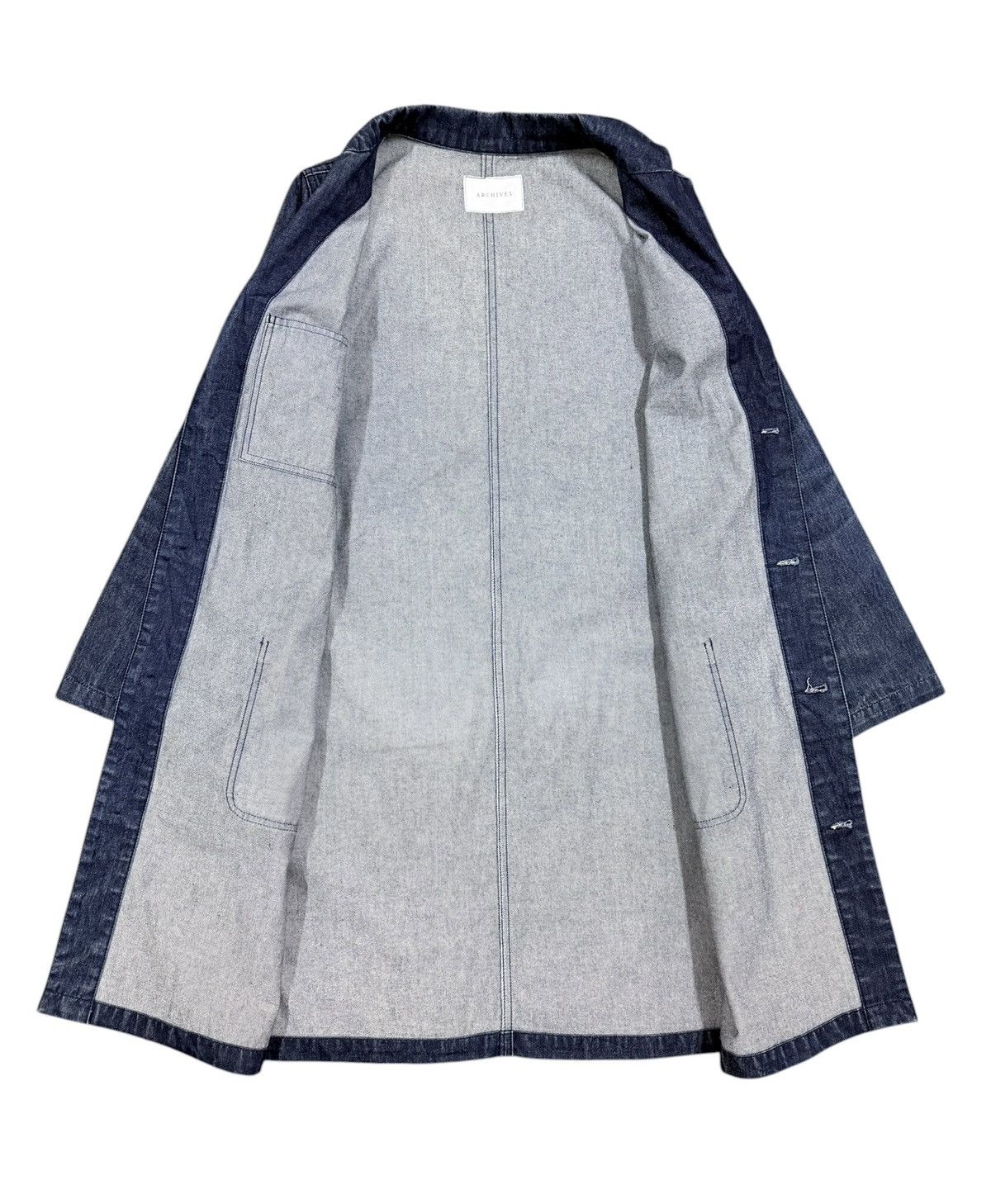 If Six Was Nine Vtg🔥Archives Japanese Indigo Denim Longcoat Jacket Size US M / EU 48-50 / 2 - 2 Thumbnail