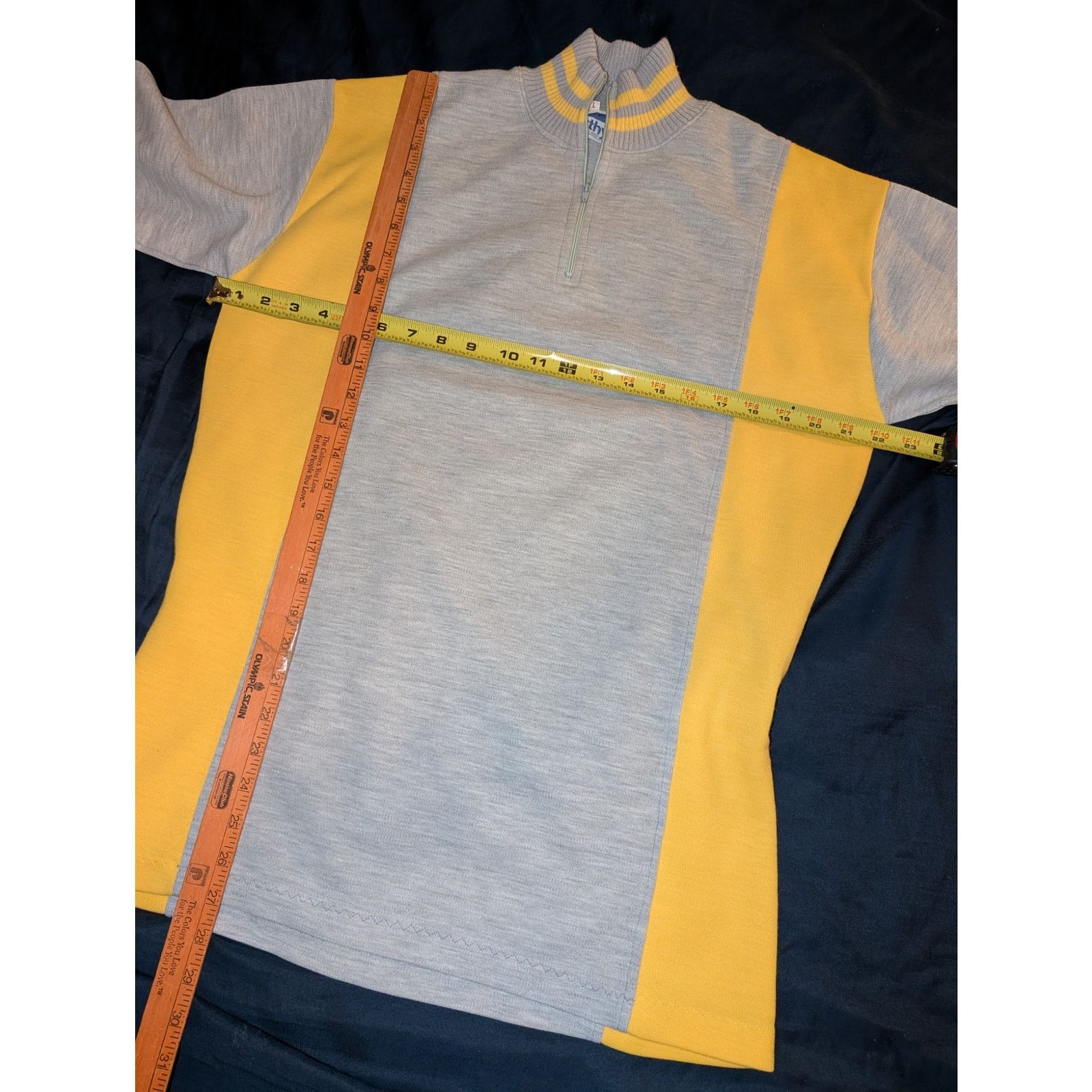 PEARL iZUMi Vintage Worthy Acrylic Cycling Jersey Made in England Large Size US L / EU 52-54 / 3 - 2 Thumbnail