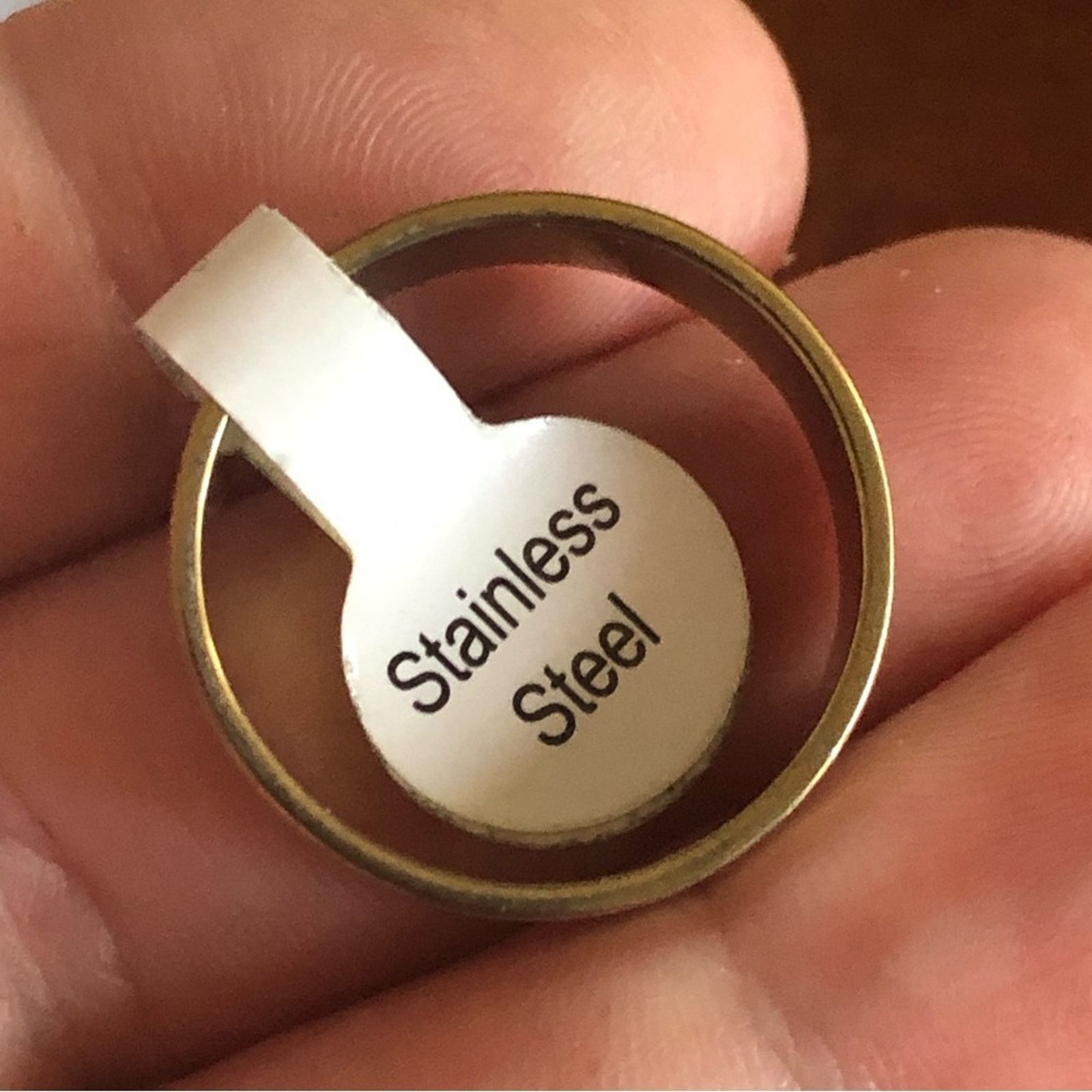 Jewelry Men’s brushed silver gold strip stainless ring NWT Size ONE SIZE - 5 Thumbnail