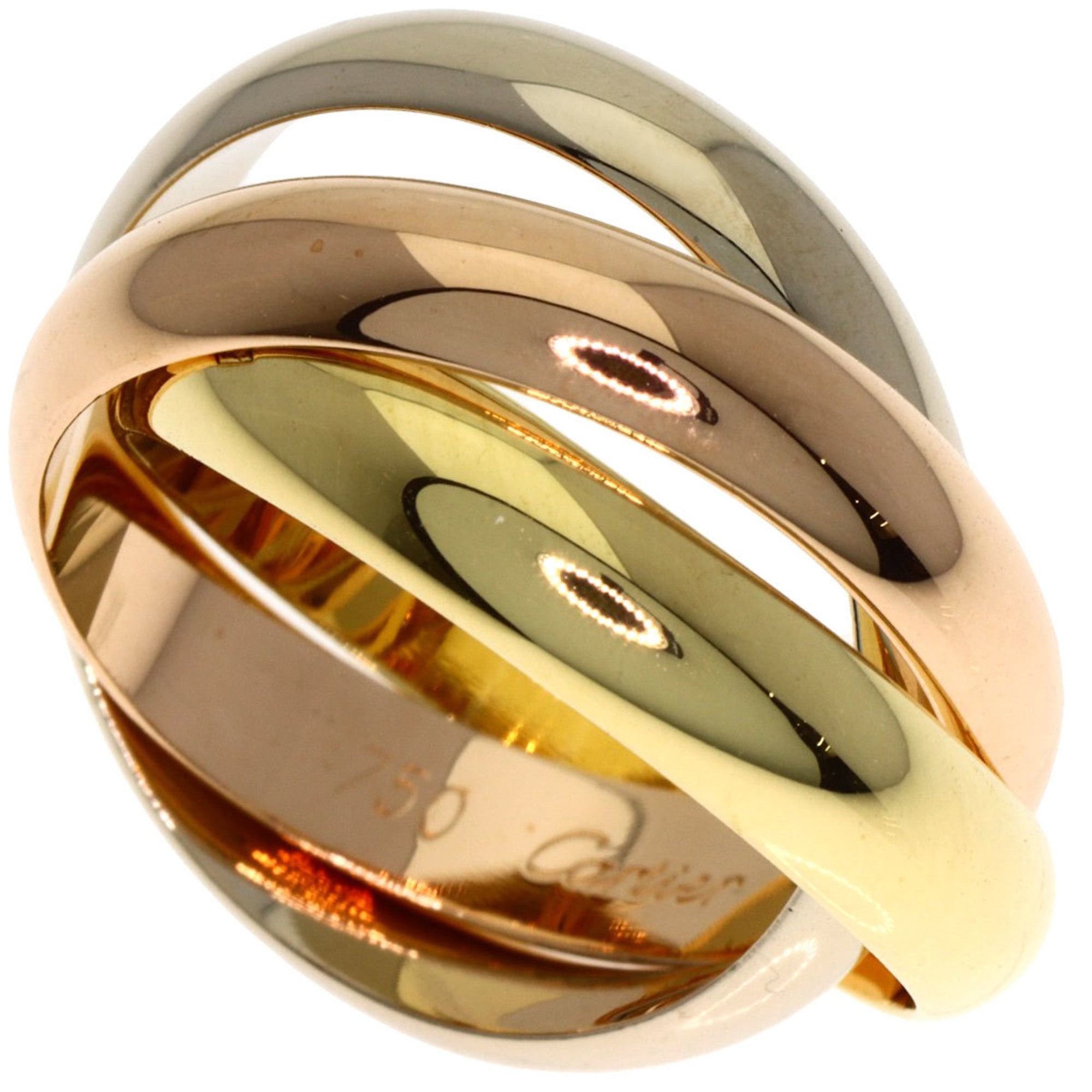 Cartier Cartier Trinity MM #49 Ring, 18K Yellow Gold/18KPG/18KWG, Women's Size ONE SIZE - 1 Thumbnail