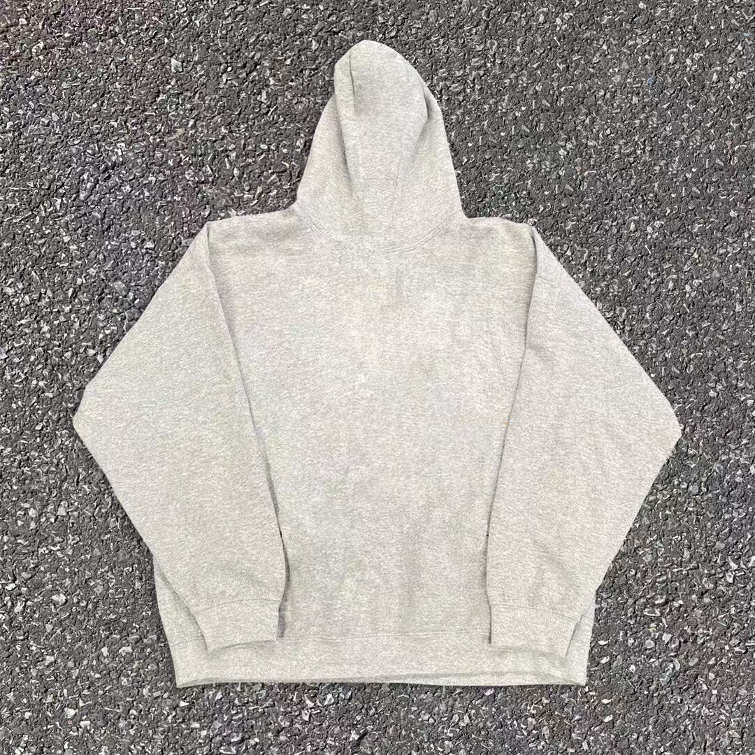 Vintage Gray casual retro cat print hoodie y2k Size US M / EU 48-50 / 2 - 2 Thumbnail