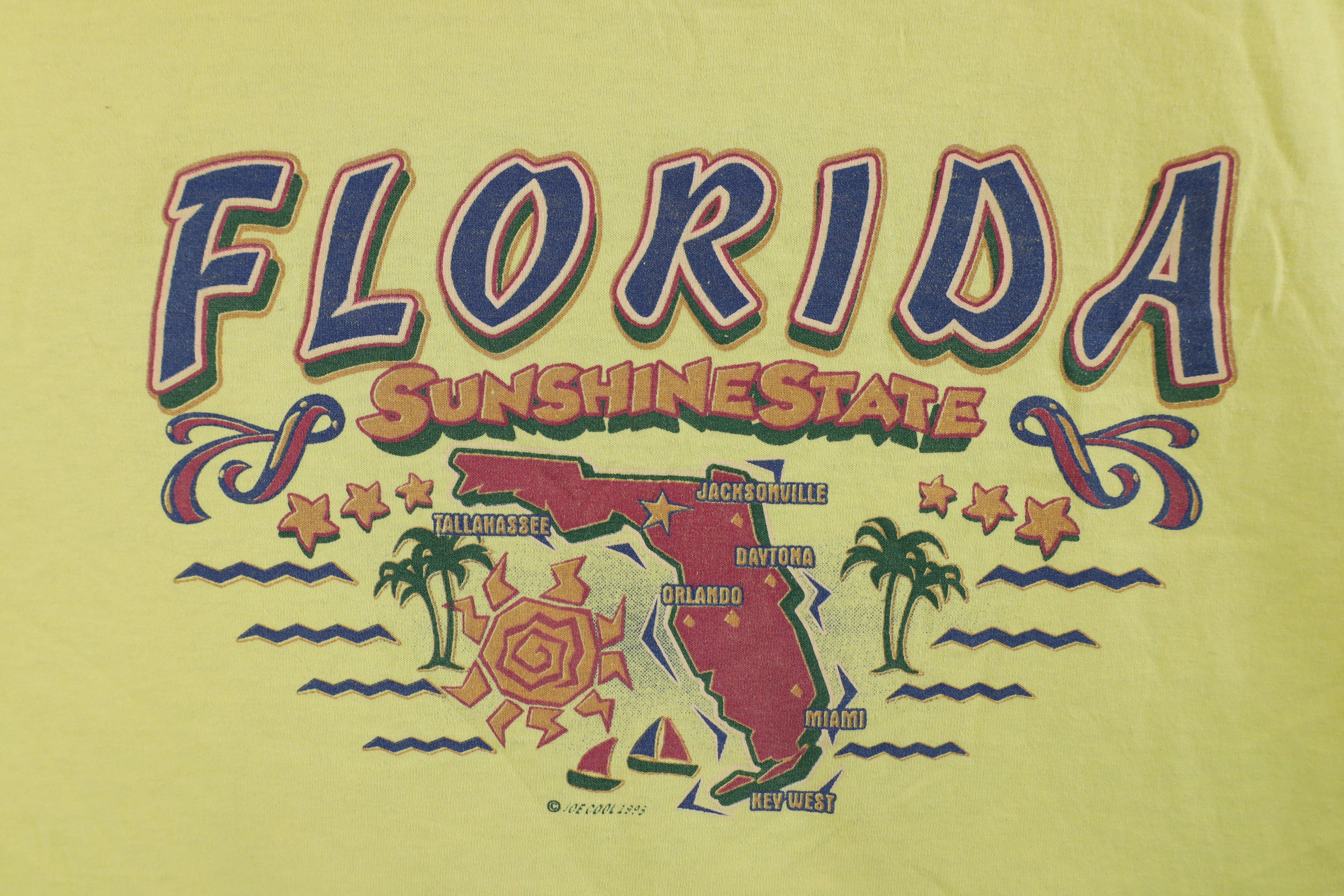 Vintage Vintage 90s Streetwear Out Florida Sunshine State T-Shirt Size US XL / EU 56 / 4 - 4 Thumbnail