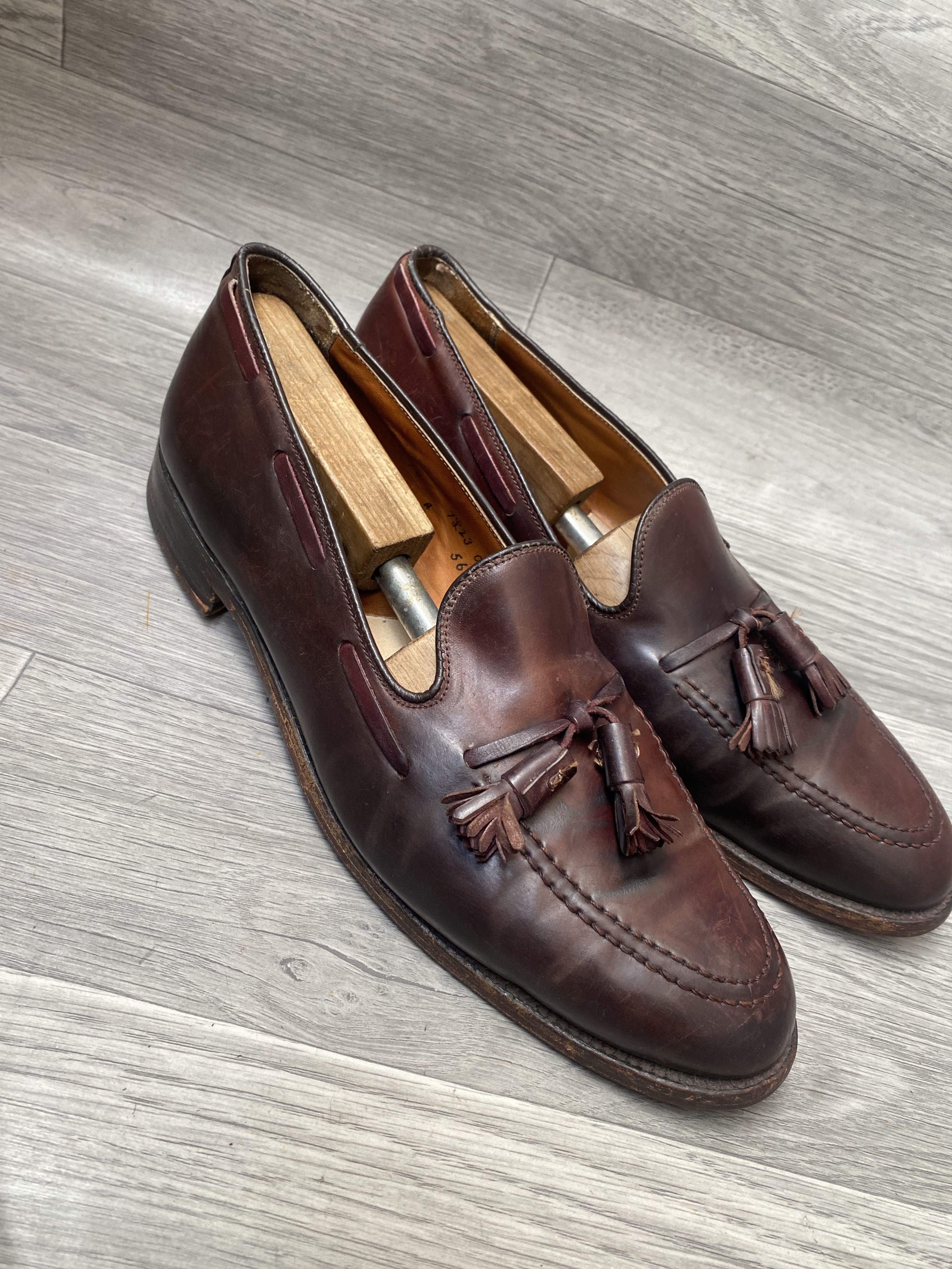 Alden Alden tassel loafers shell cordovan brown shoes sz10A/C Size US 10 / EU 43 - 8 Thumbnail