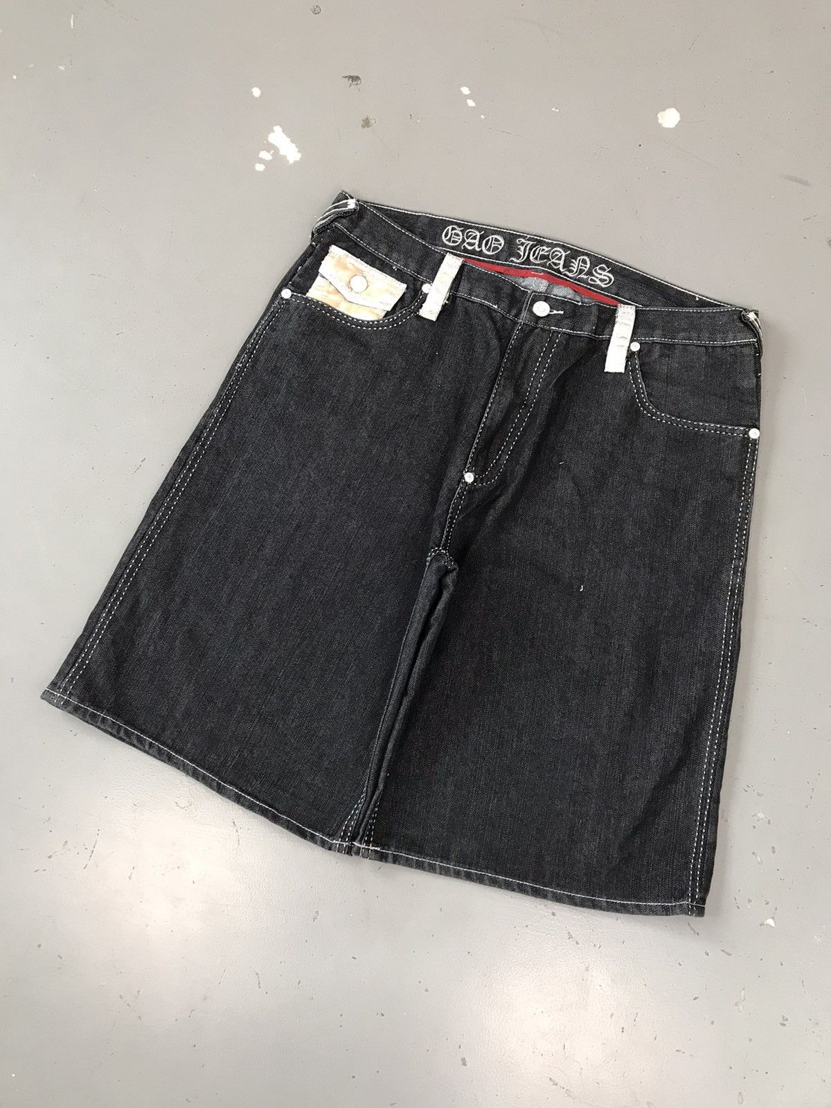 JNCO × Southpole × Vintage Crazy vintage embroidered gao denim jort Size US 40 / EU 56 - 5 Thumbnail