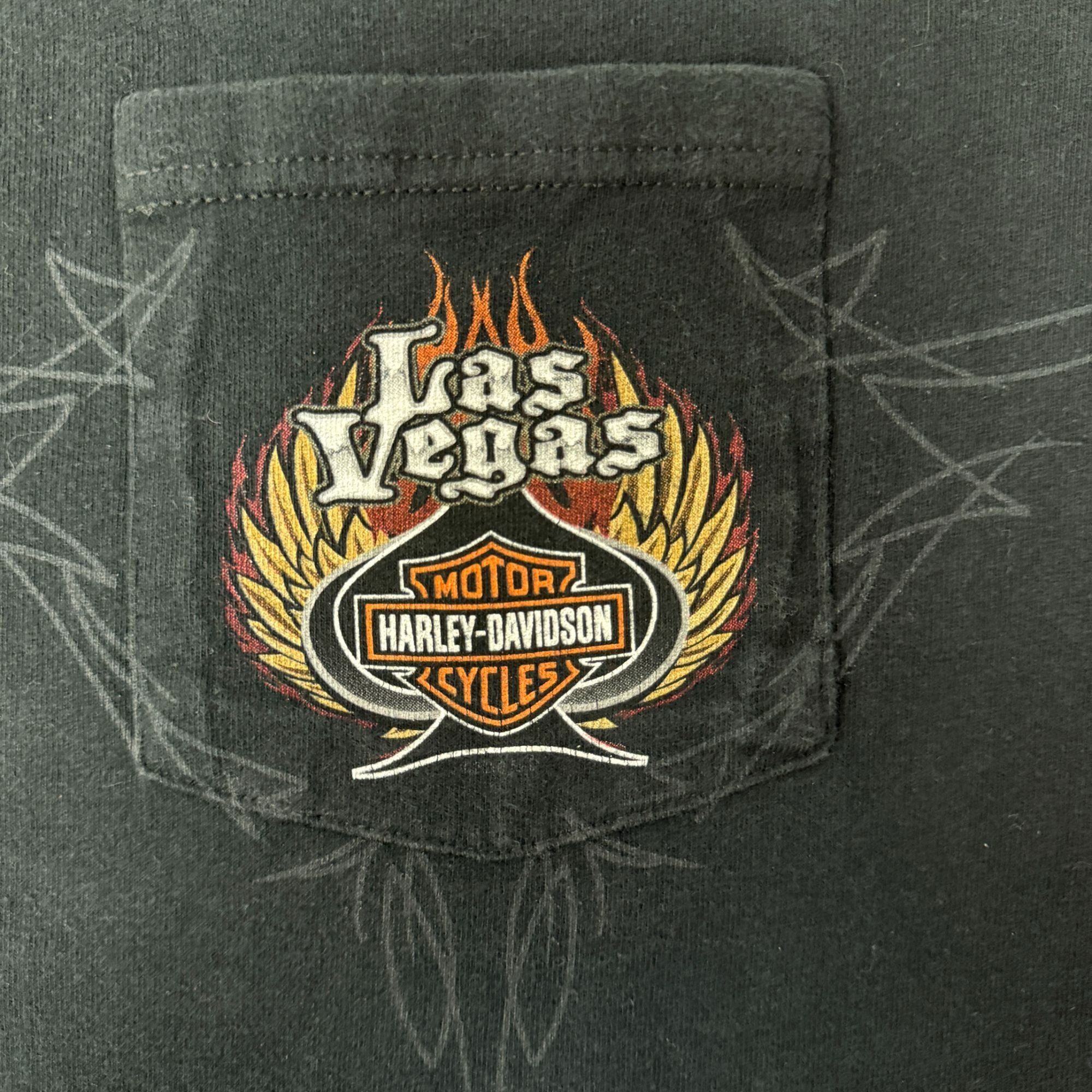 Harley Davidson H-D Las VEGAS Nevada MOTORCYCLE Biker POCKET T Shirt 2XL Size US XXL / EU 58 / 5 - 5 Thumbnail