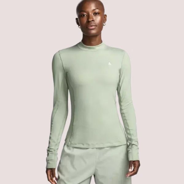 Nike ACG Nike ACG Shirt Womens M Dri-FIT ADV Long Sleeve Top Mock Goat Rocks Green 90s Rock Mens Womens Girls Boys Size M / US 6-8 / IT 42-44 - 1 Thumbnail